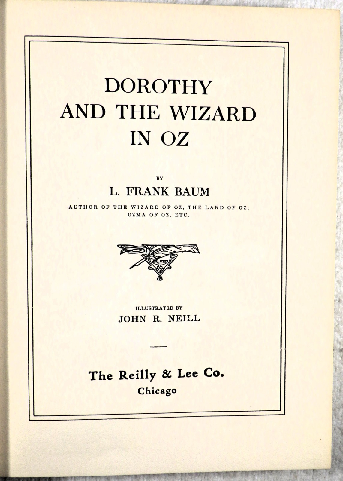 DOROTHY & THE WIZARD OF OZ [Oz #4] – L. Frank Baum (1908 Hardcover, Later print)