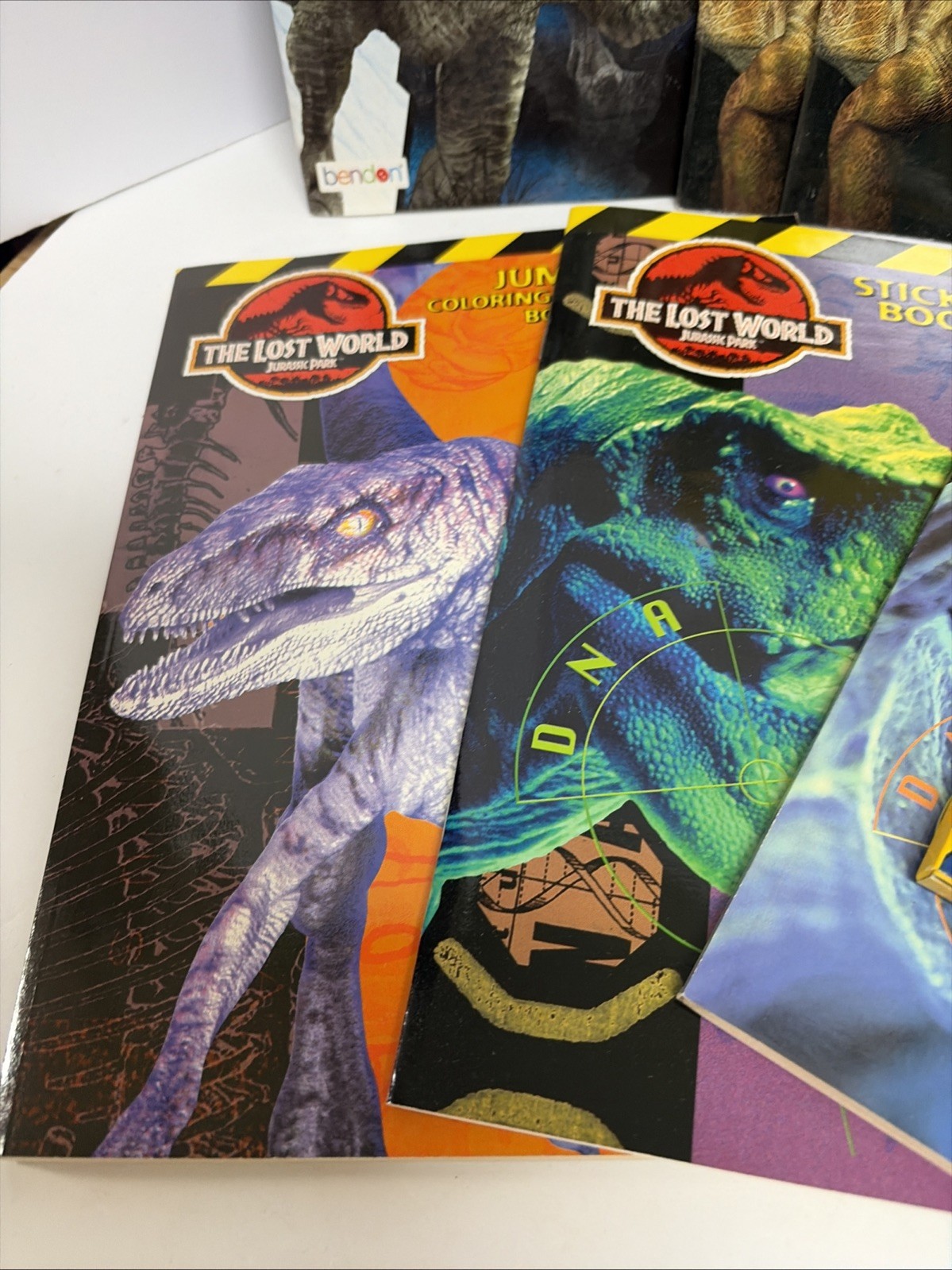 10 DINOSAURS ACTIVITY BOOKS. Paint, Color, Stickers & Puzzles NOS
