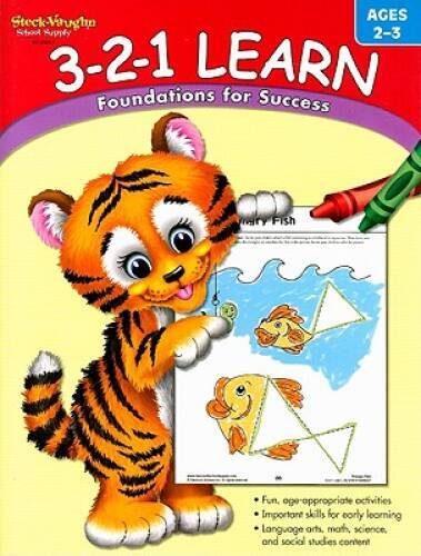 3-2-1 Learn: Reproducible Ages 2-3 – Paperback By STECK-VAUGHN – VERY GOOD