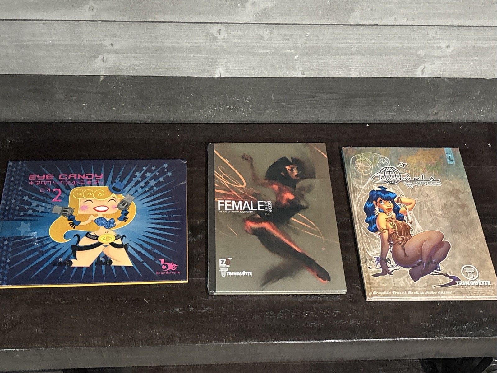Eye Candy, Female Adult , Art Book Lot Of 3 New Great For Inmates, Graphic Art