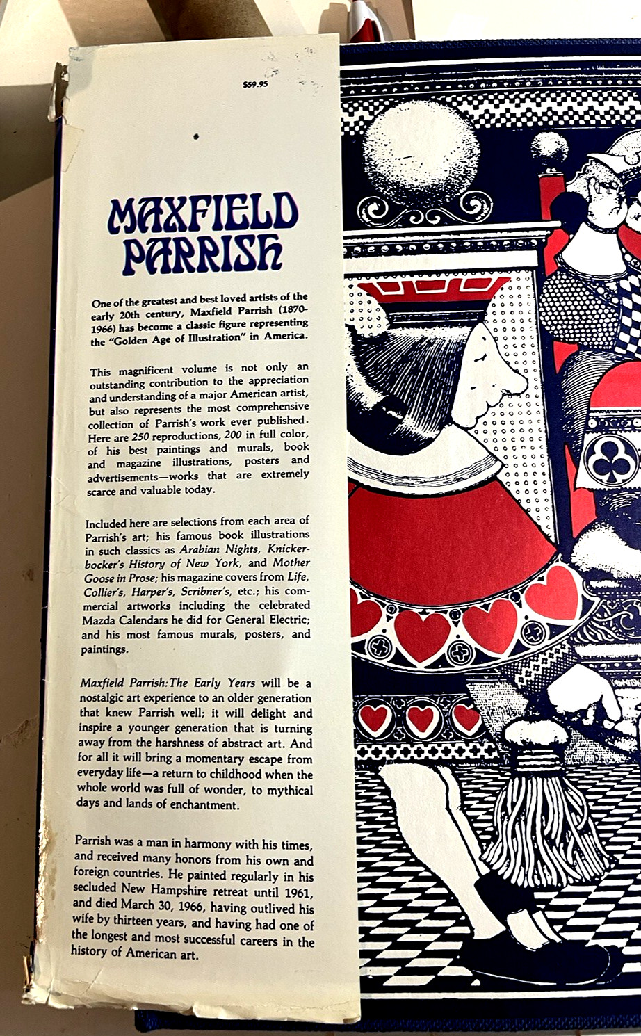 MAXFIELD PARRISH BOOK: THE EARLY YEARS: 352 PAGES: 1973