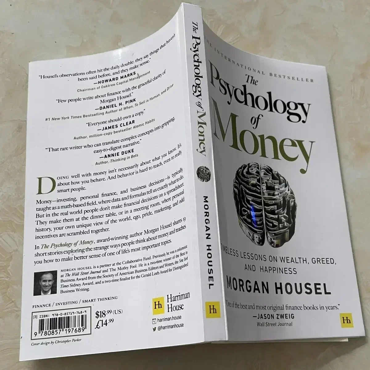 The Psychology of Money by Morgan Housel Timeless Lessons on Wealth, Paper Book
