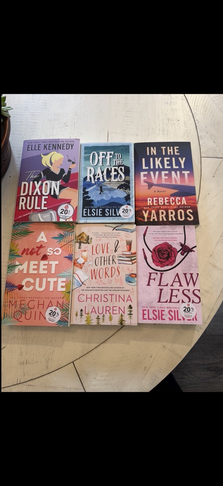Lot of 6 Romance Paperback Books Adult Fiction Elle Kennedy Elsie Silver Box Set