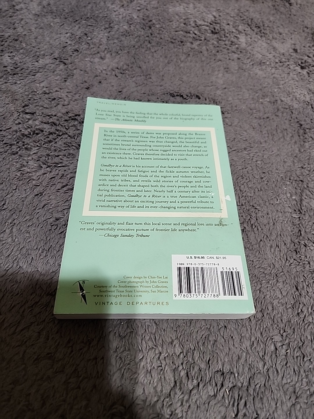 Goodbye to a River A Narrative Graves John 9780375727788 2002 Edition