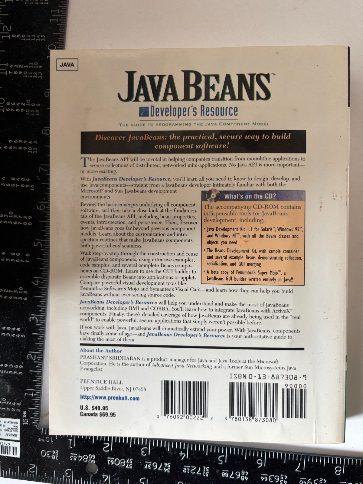 Java Beans Developer’s Resource (Prentice Hall Ptr Developer’s Resource Series)