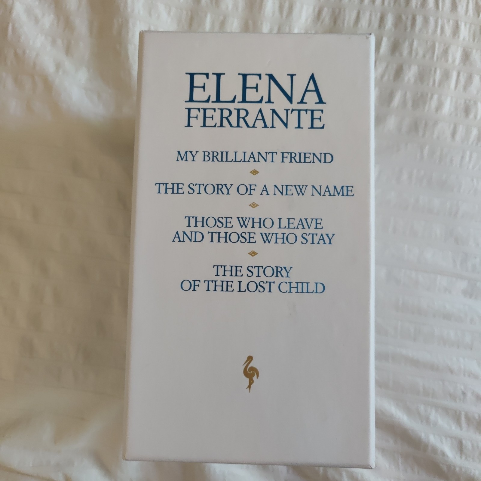 The Neapolitan Novels box set by Elena Ferrante(Europa Editions,trade paperback)