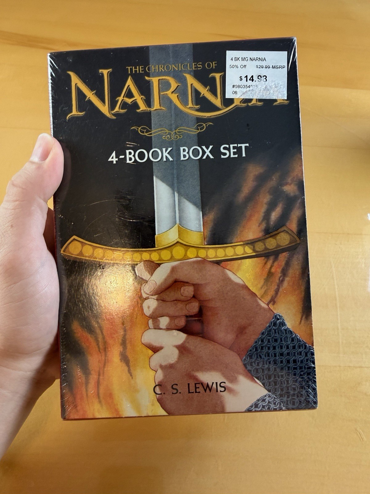 The Chronicles Of Narnia 4-Book Box Set By C.S. Lewis HarperCollins New Sealed