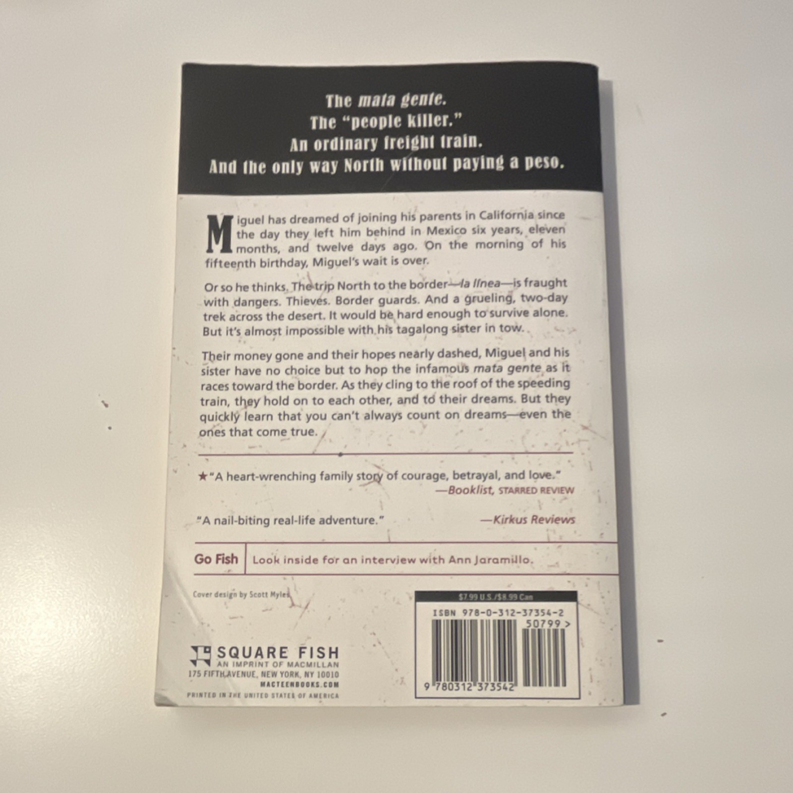 Ann Jaramillo La Línea Paperback Square Fish Young Adult Survival Immigration