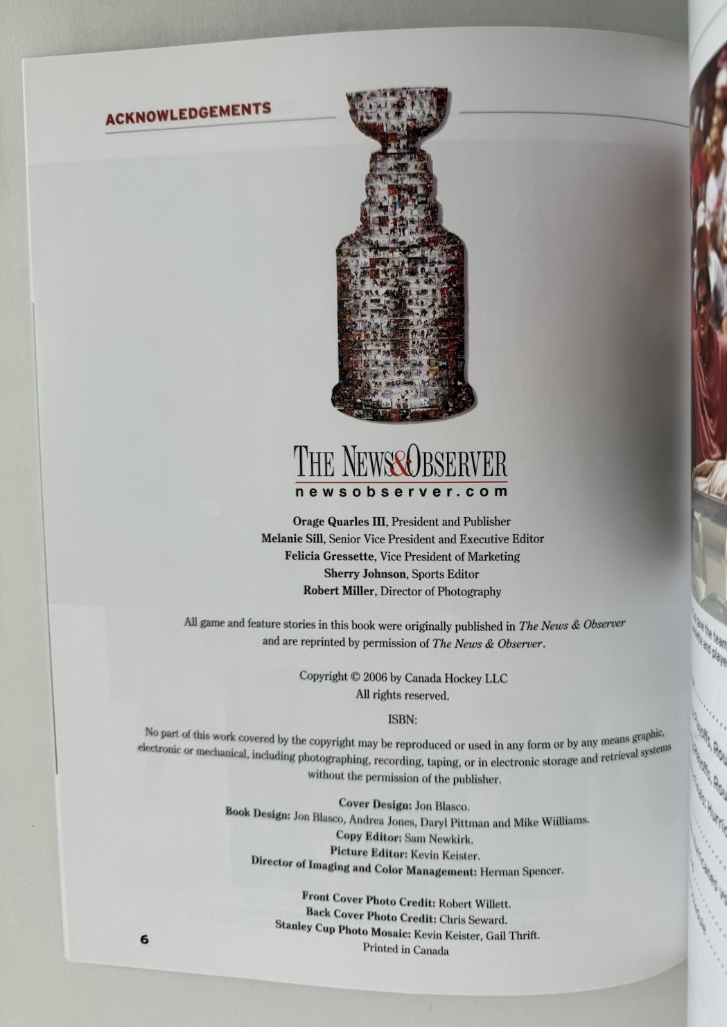 2006 Carolina Hurricanes Stanley Cup Whatever It Takes Book Rod Raleigh NC NHL