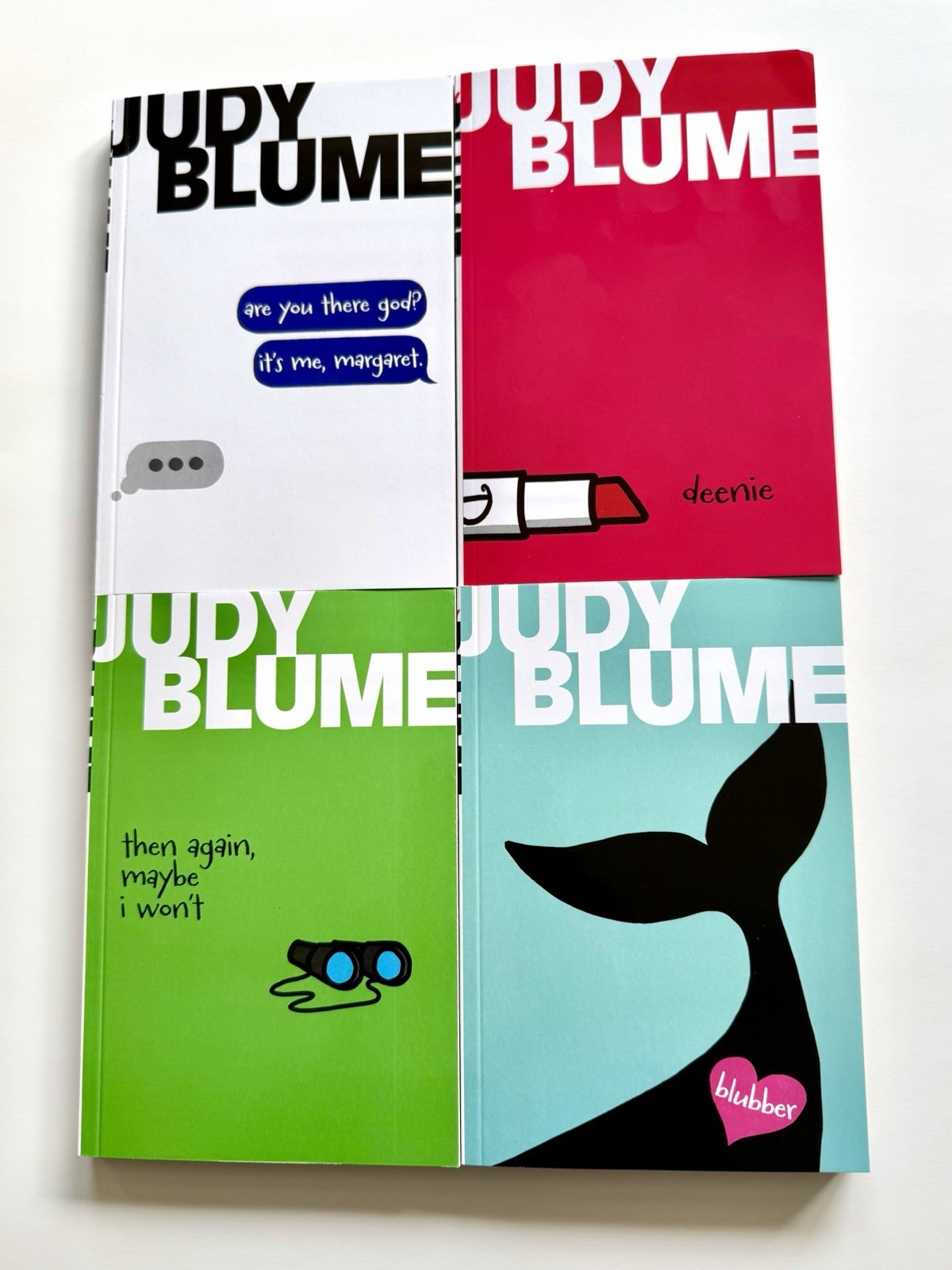 Judy Blume set of 4 books paperback modern edition In very good condition.