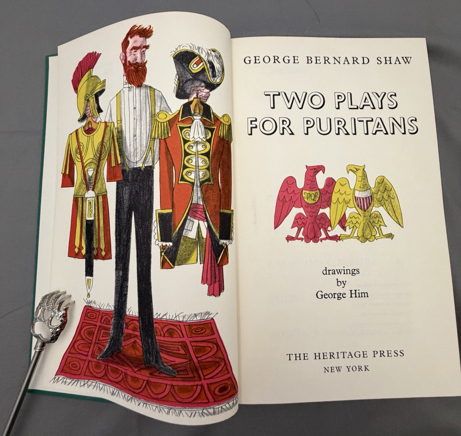 George Bernard Shaw Two Plays for Puritans Heritage Press 1966 HC Illus Slipcase