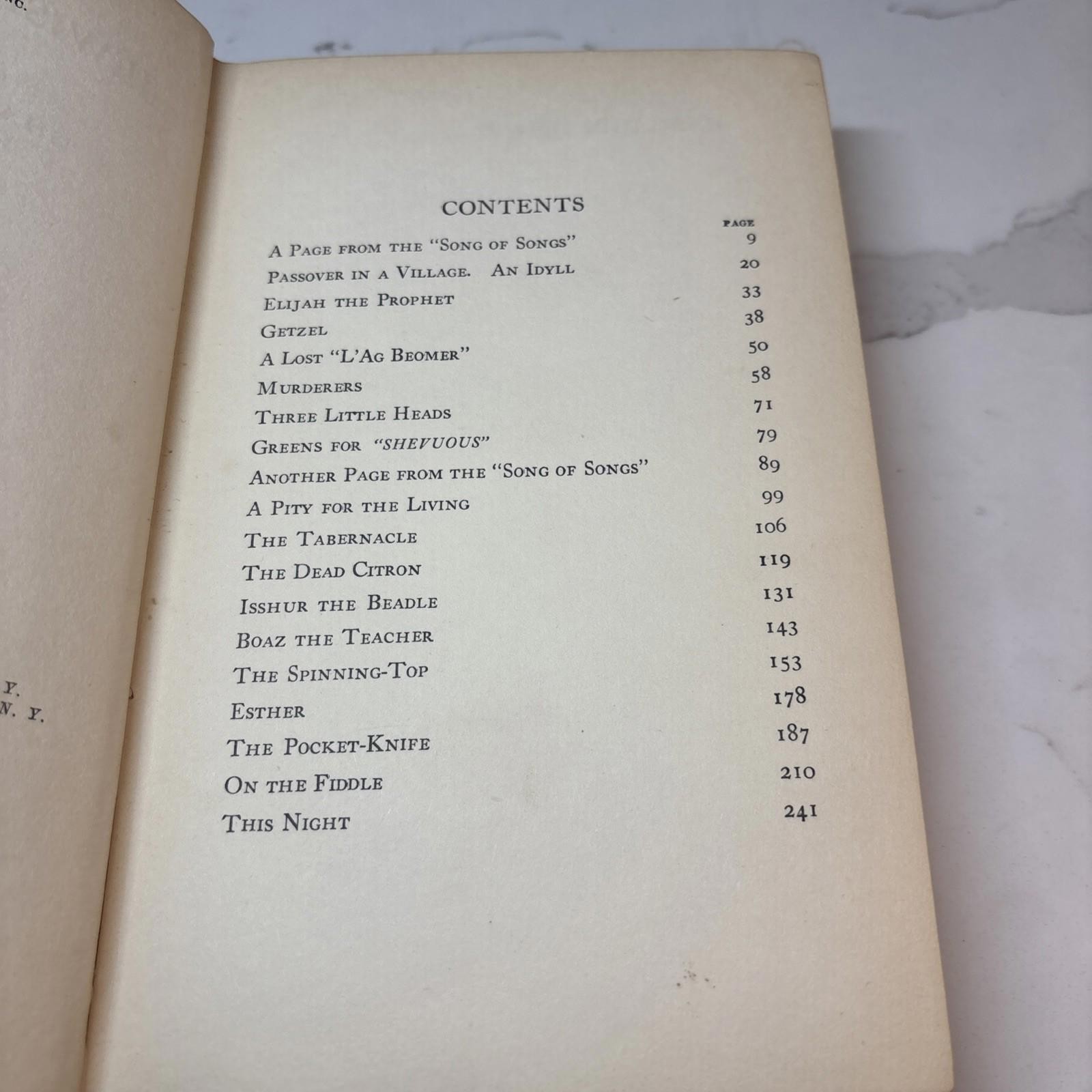 1922 First English Edition – Jewish Children by Sholem Aleichem Knopf