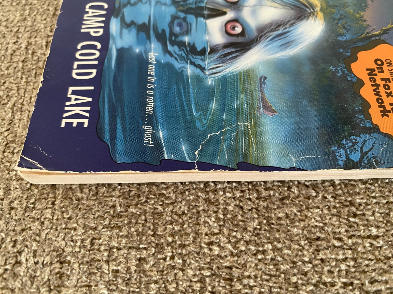 Good Thin Edition 1st print Goosebumps #56 The Curse of Camp Cold Lake ~ Stine