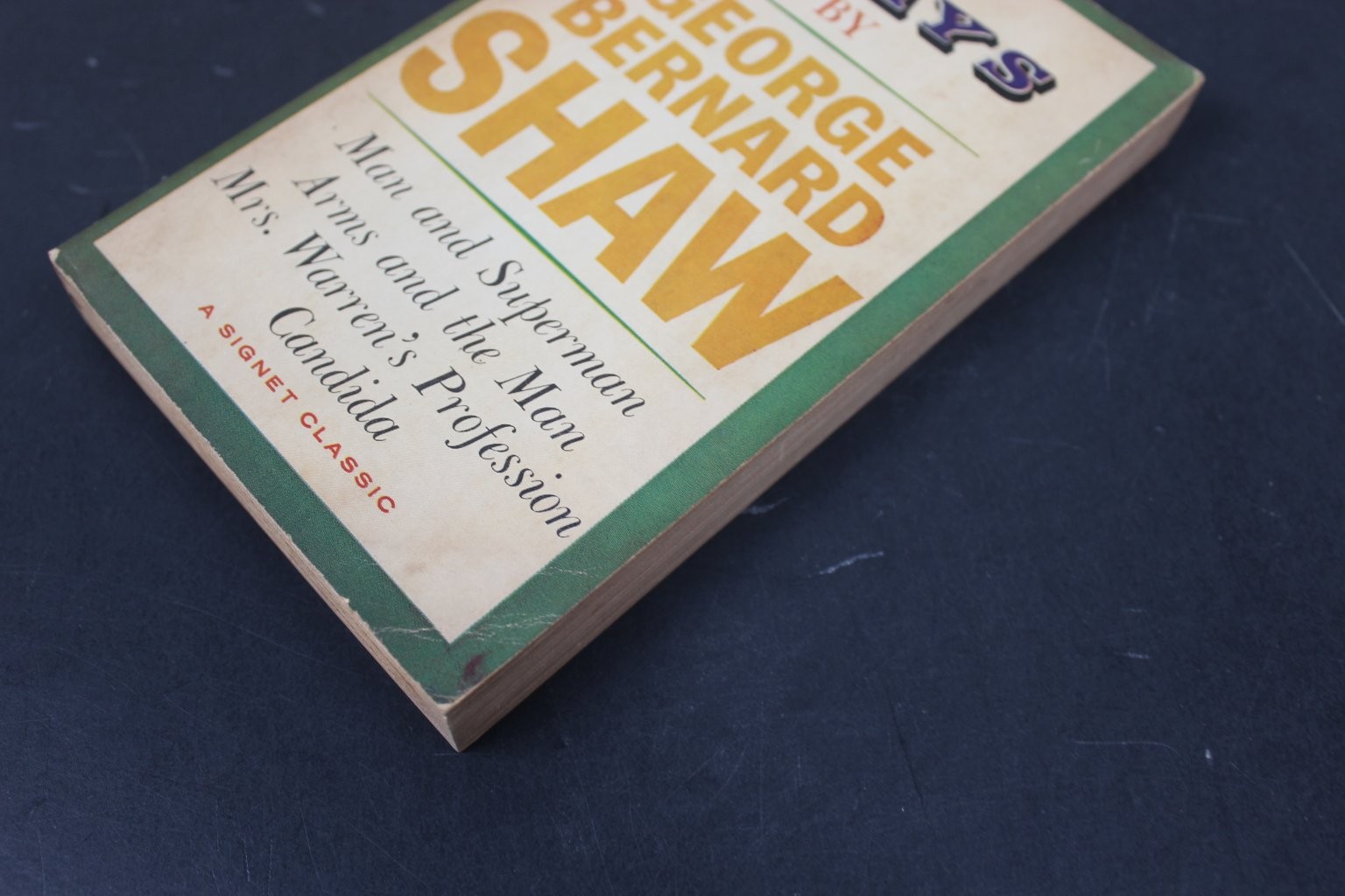 Plays George Bernard Shaw 1960 First Printing Signet Classic Drama Vintage PB