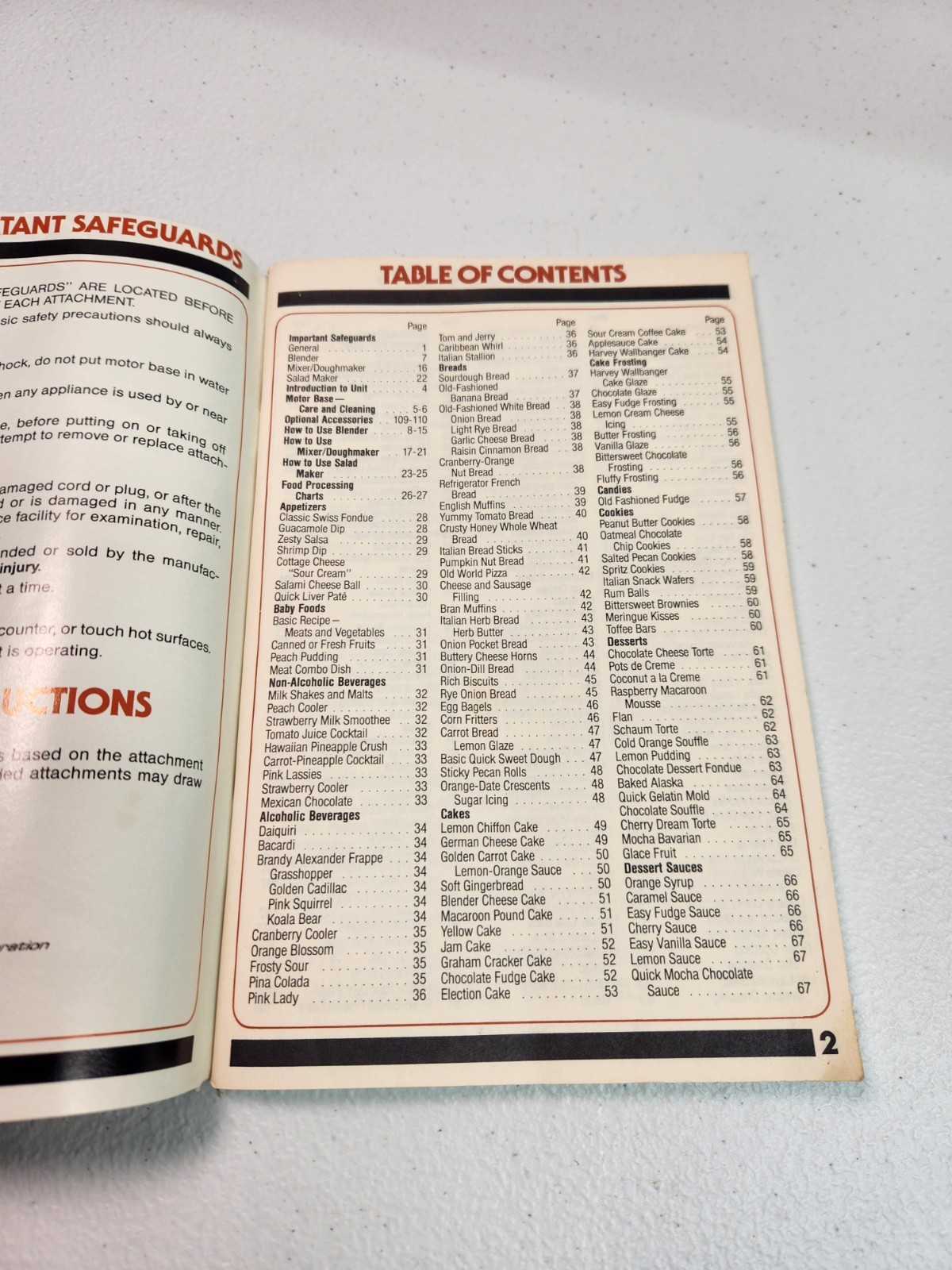 Vintage Oster Kitchen Center Recipes Instructions Booklet. 110 Pages . 1988