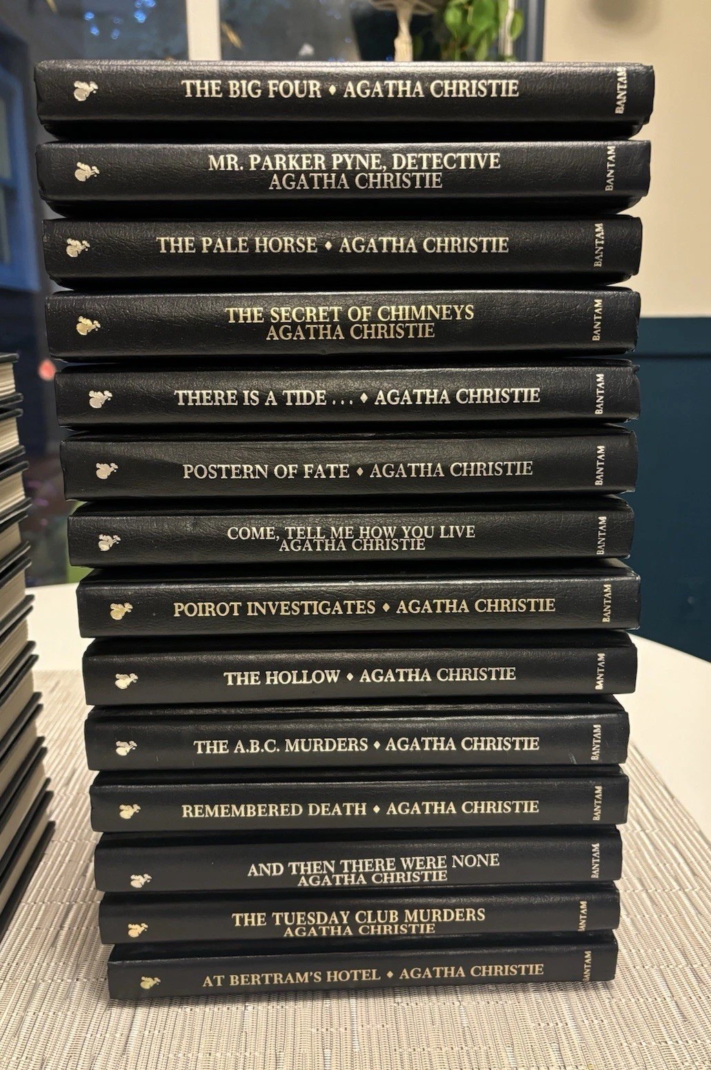 Agatha Christie Mystery Collection~Lot of 24 Bantam Leatherette Books
