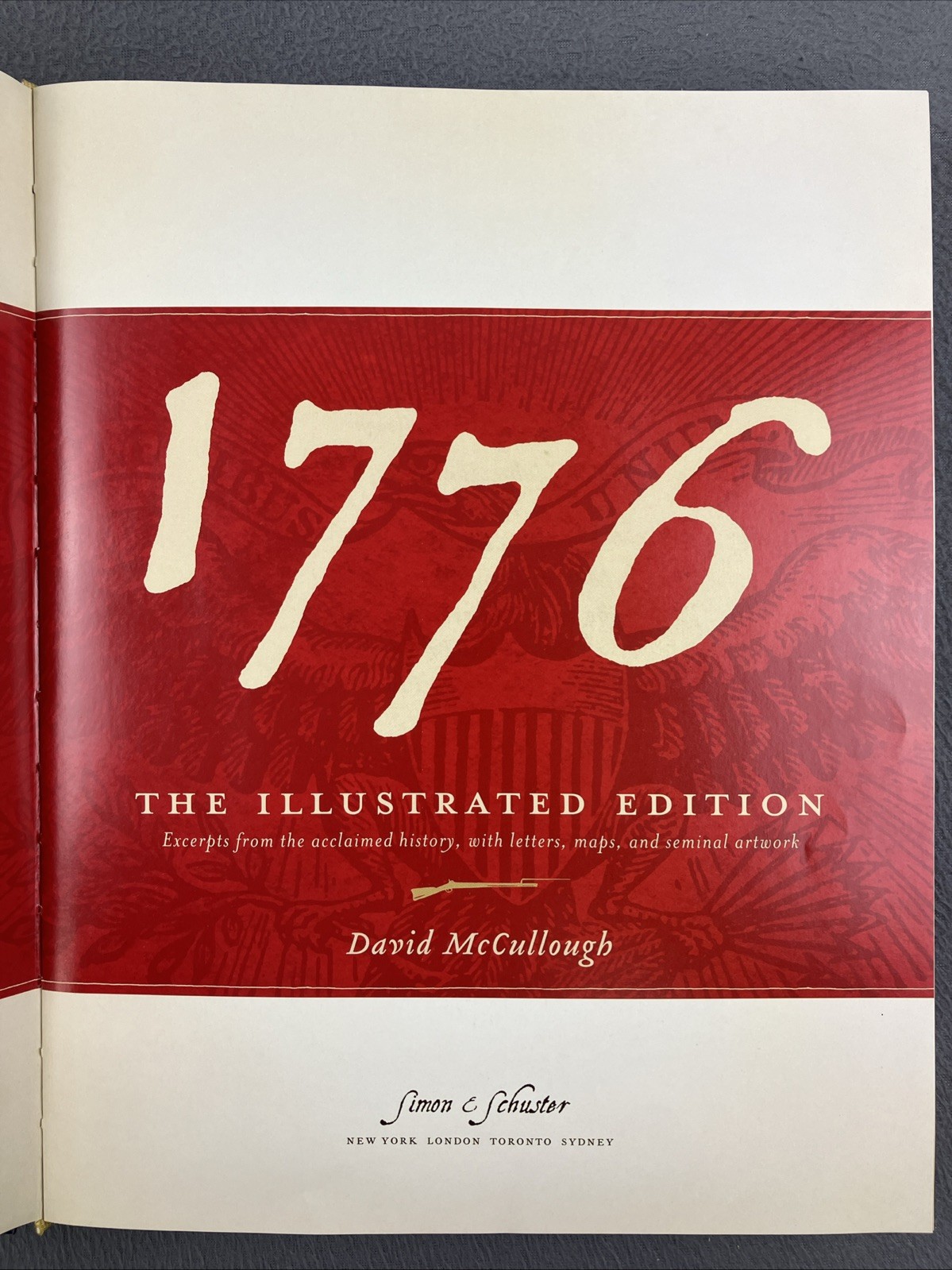 1776 David McCullough (2007, Hardcover, Illustrated edition) Slipcase