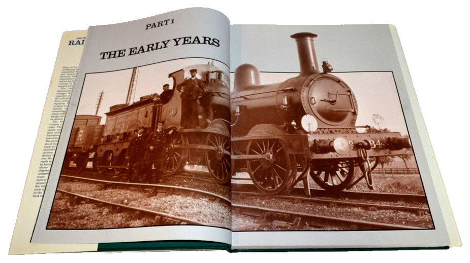 VTG 1988 The Pictorial History of Railroads Hardcover Coffee Table Book
