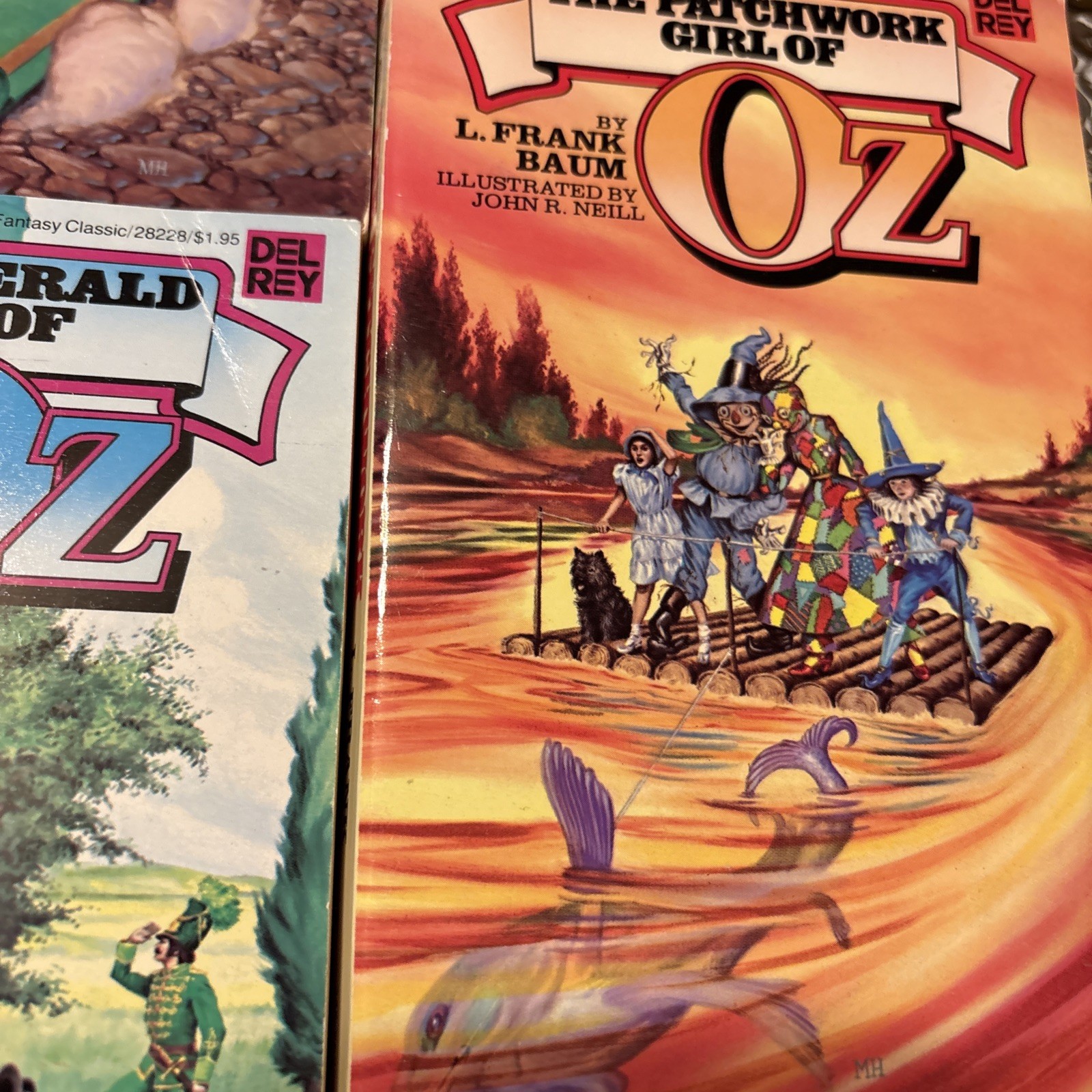 Lot of 7 Wizard of Oz Del Rey Paperback L. Frank Baum Vol 1-7 Vintage 1979 EUC