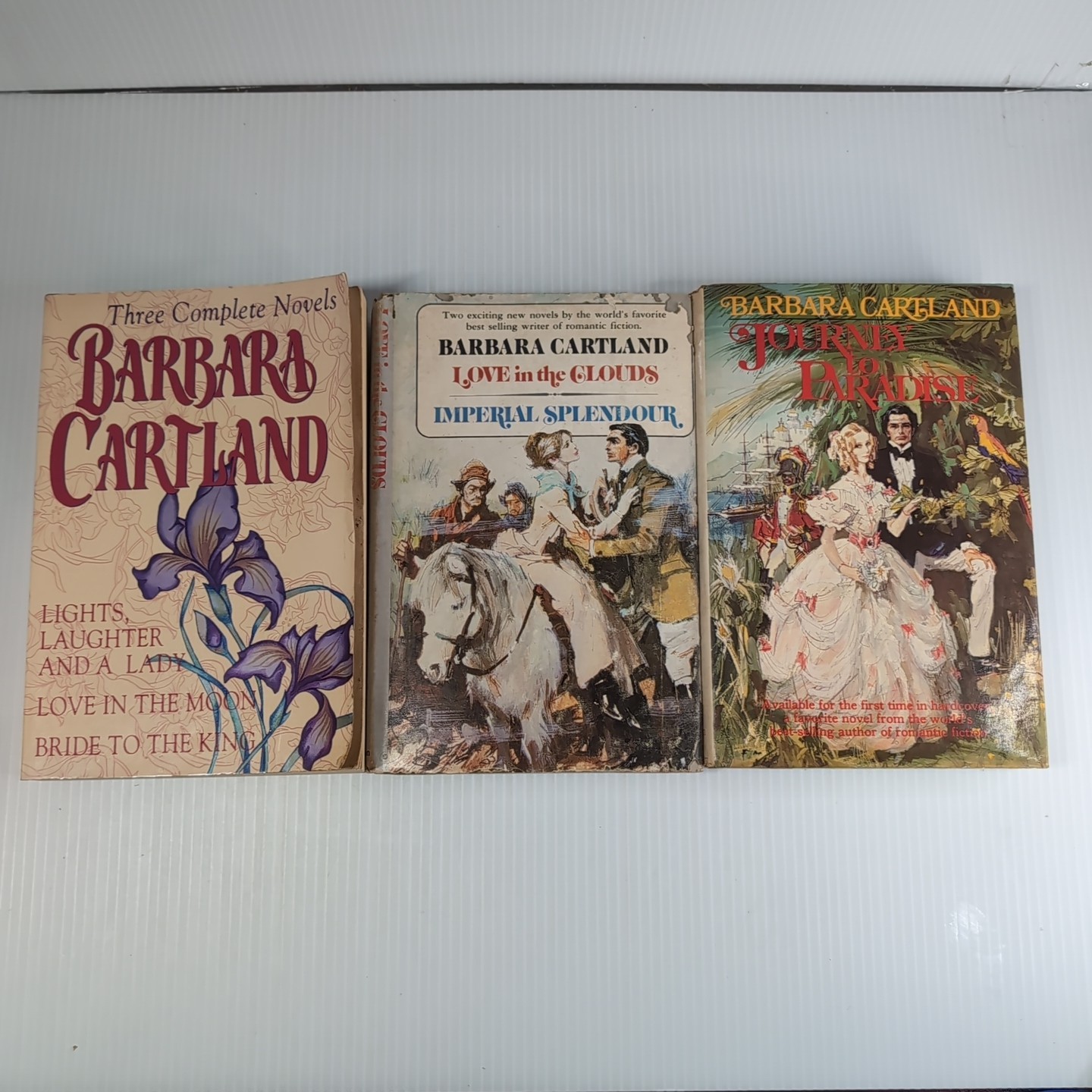 Vintage Anthology Historical Romance Barbara Cartland Book 3x Lights Laughter