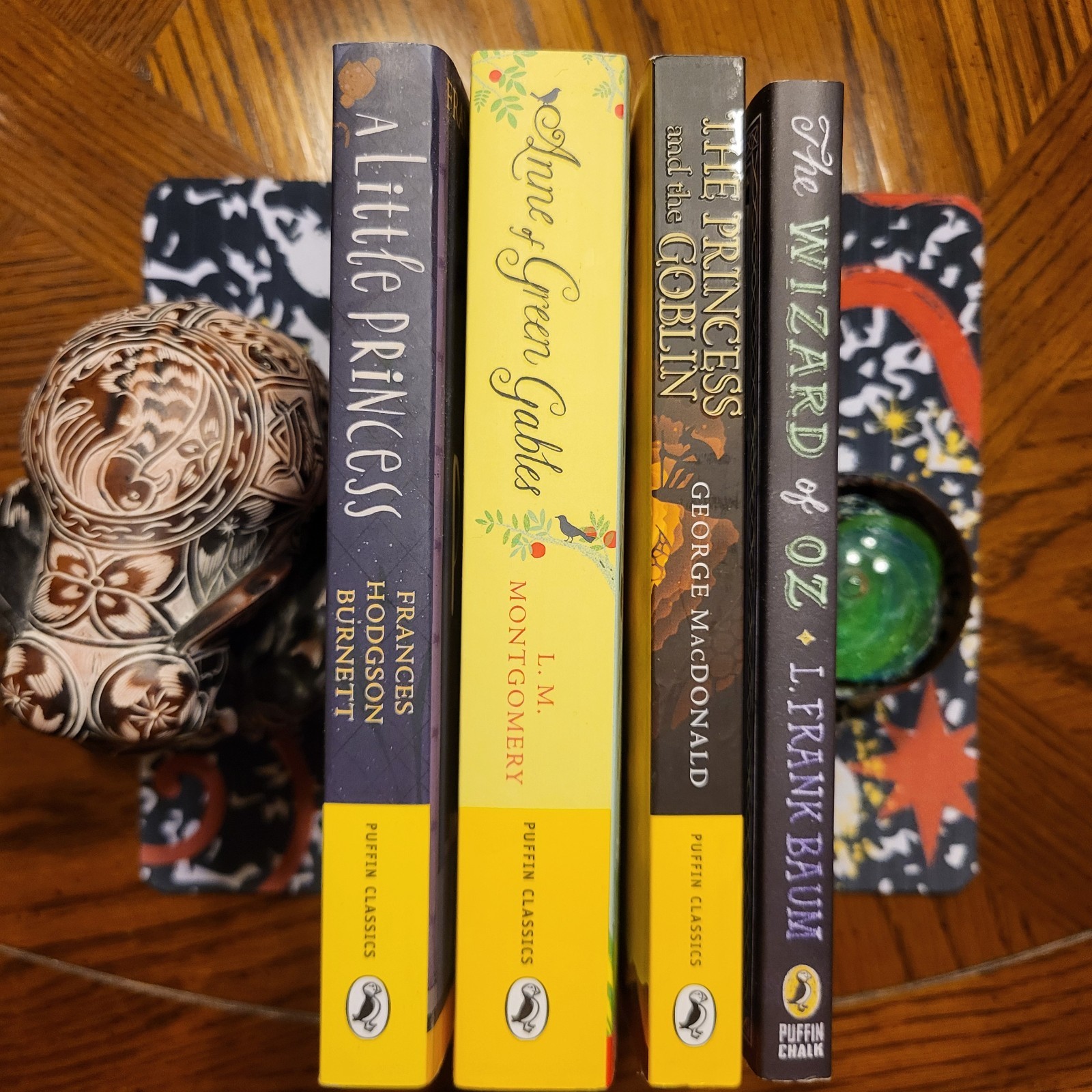 Puffin Books Lot Of 4: Anne Green Gables, Little Princess, Princess & Goblin, Oz