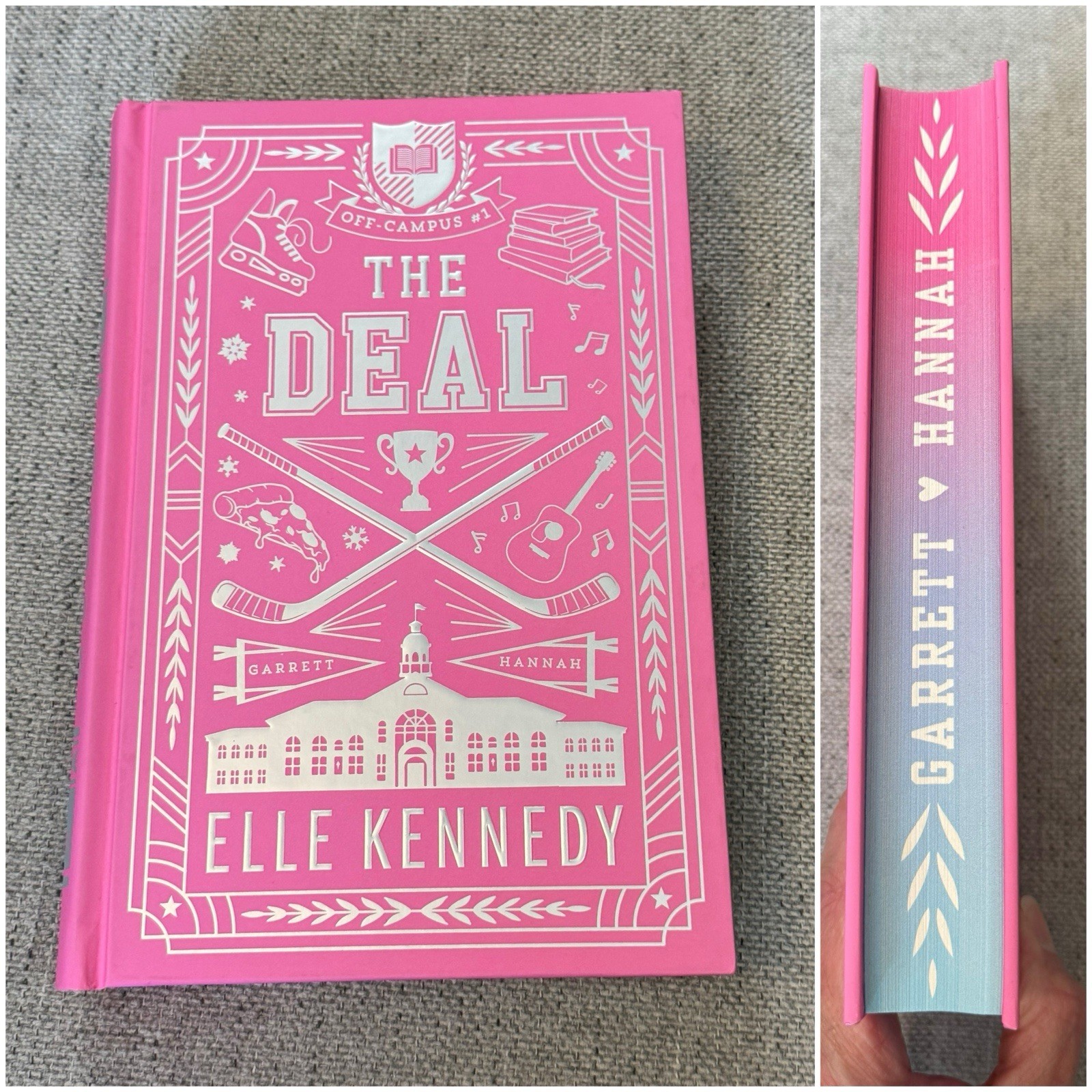 The Deal By Elle Kennedy Collector’s Edition Off Campus Hardcover Stenciled Edge