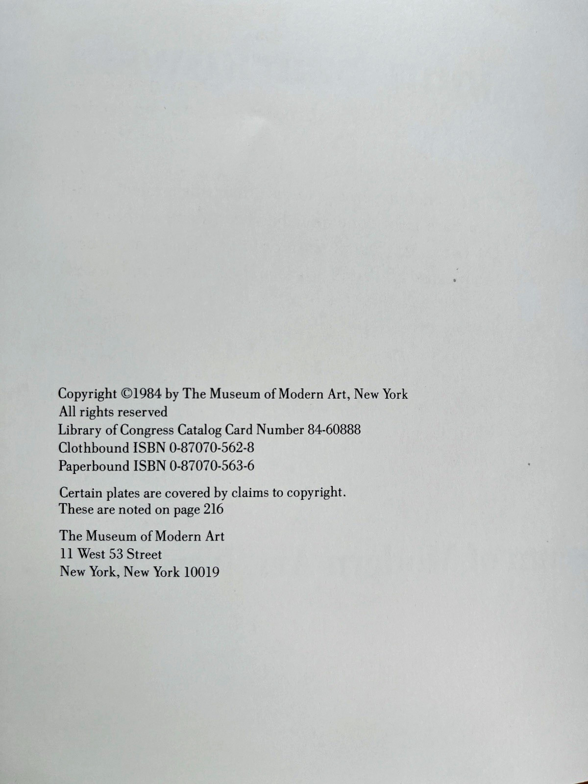 Irving Penn by John Szarkowski, Museum of Modern Art catalog 1984, Very Good