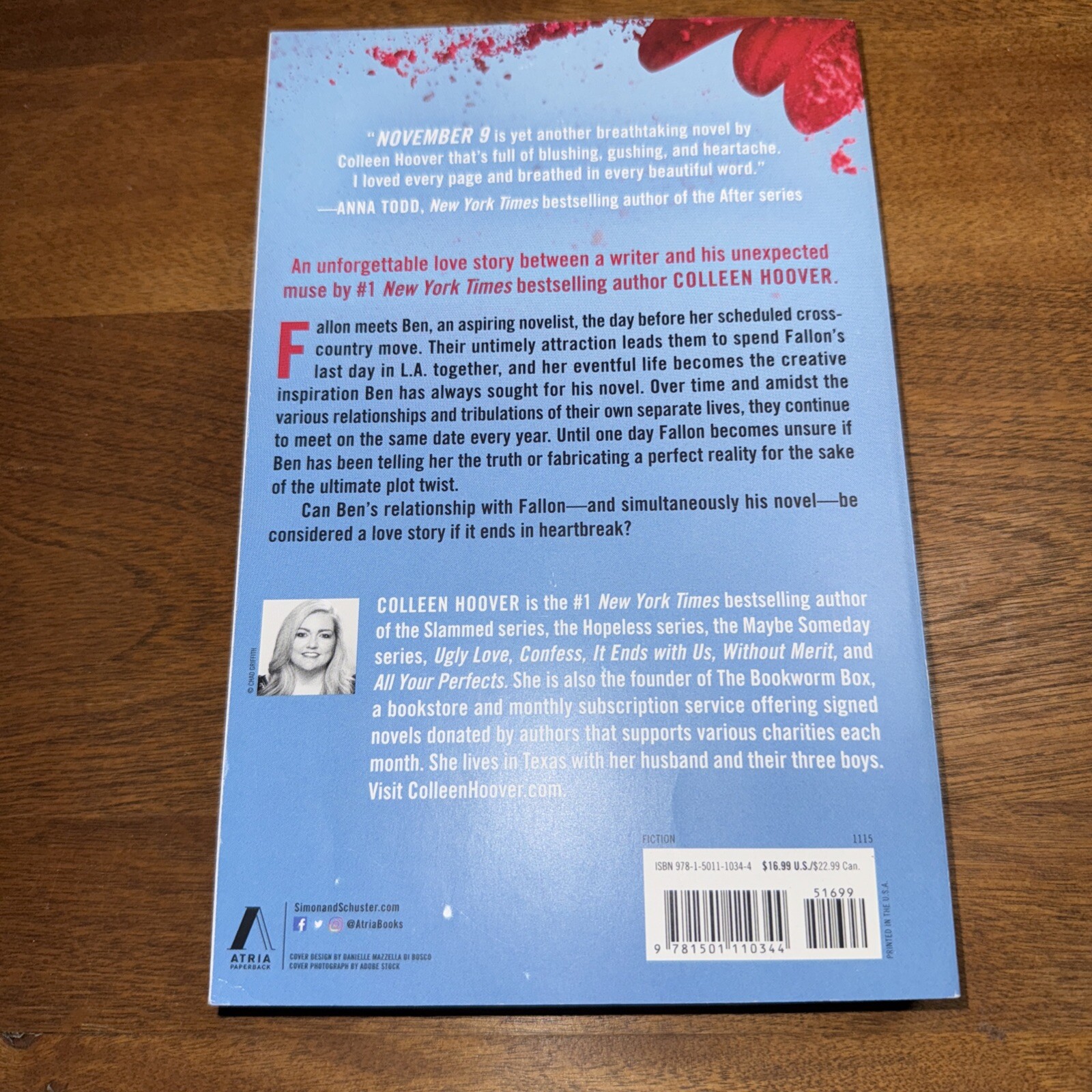 November 9: A Novel Trade Paperback -NEW