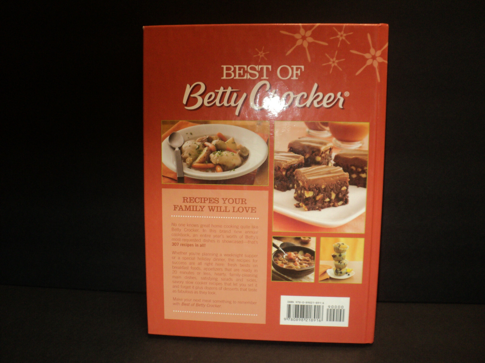 Best of Betty Crocker Hardcover 307 Recipes – All With Photos 352 Pages 2009