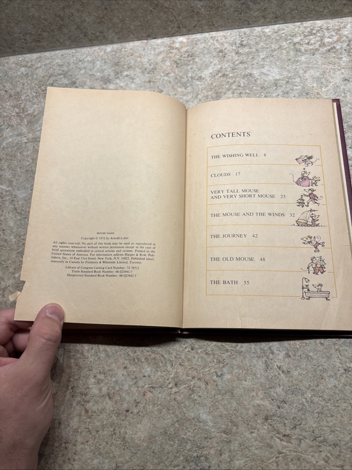 Mouse Tales Vintage Book 1972: A Weekly Reader I Can Read Book Arnold Lobel