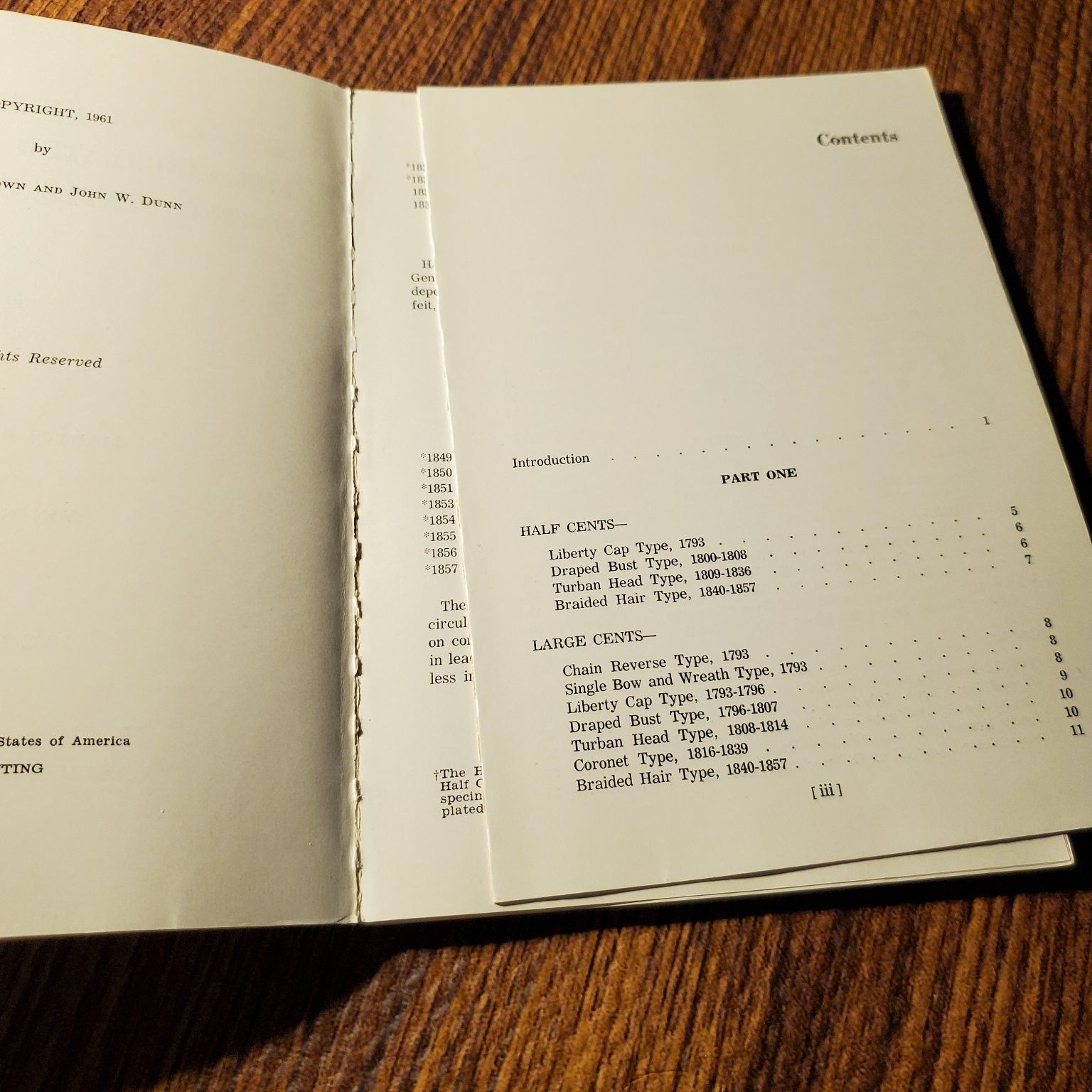 Market Value Index for Circulated US Coins Brown Dunn 1961 First Printing