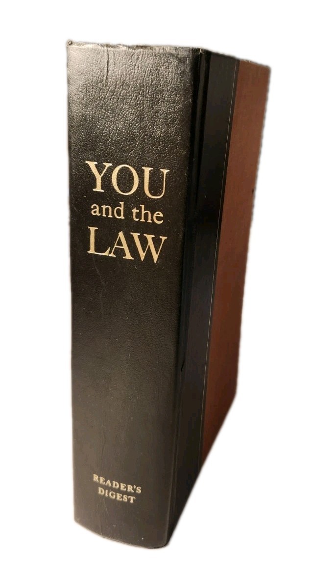 You and the Law, book. Reader’s Digest 1977 Hardcover. 864 Pages