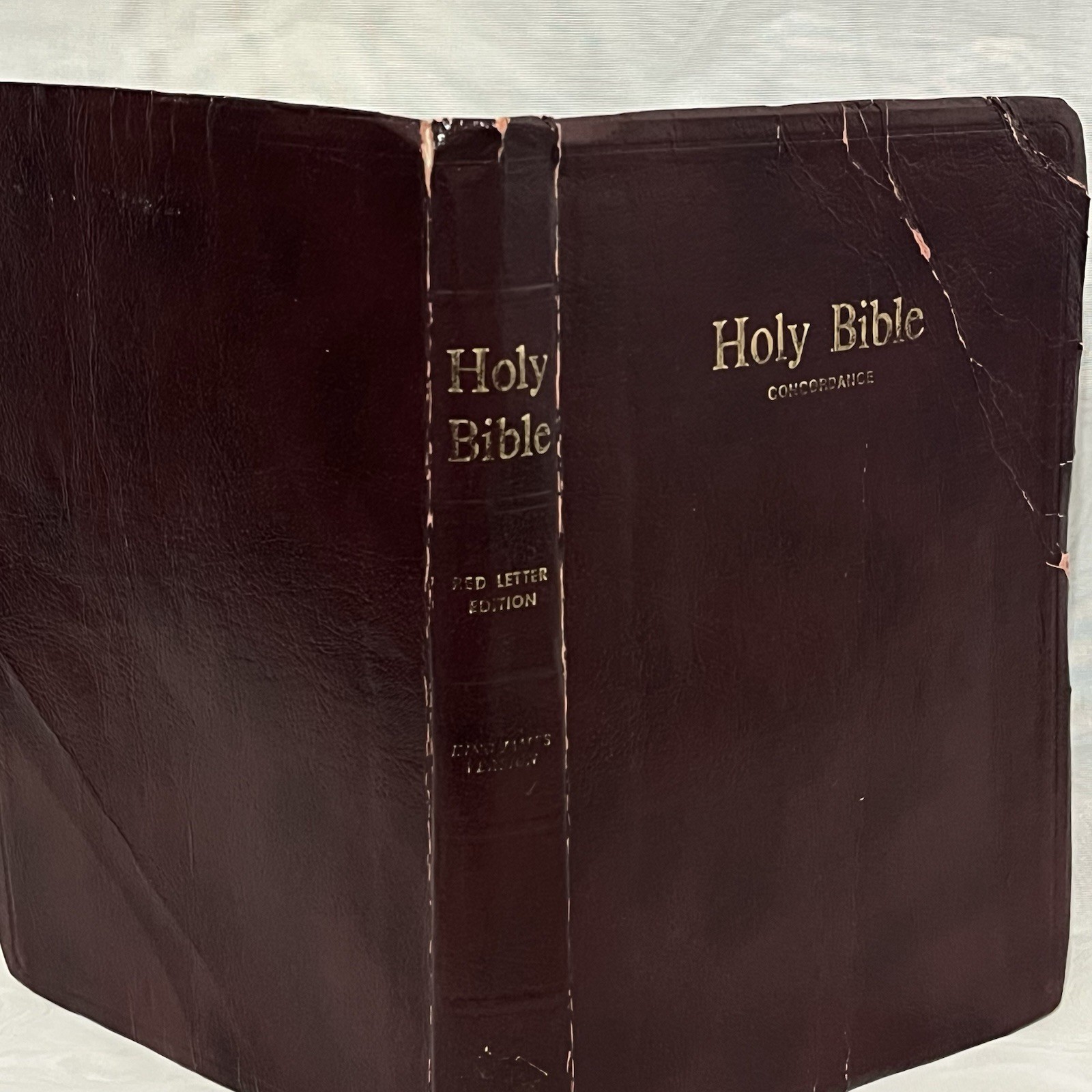 Holy Bible Concordance KJV Red Letter Edition 1973 Burgundy Word Aflame Press