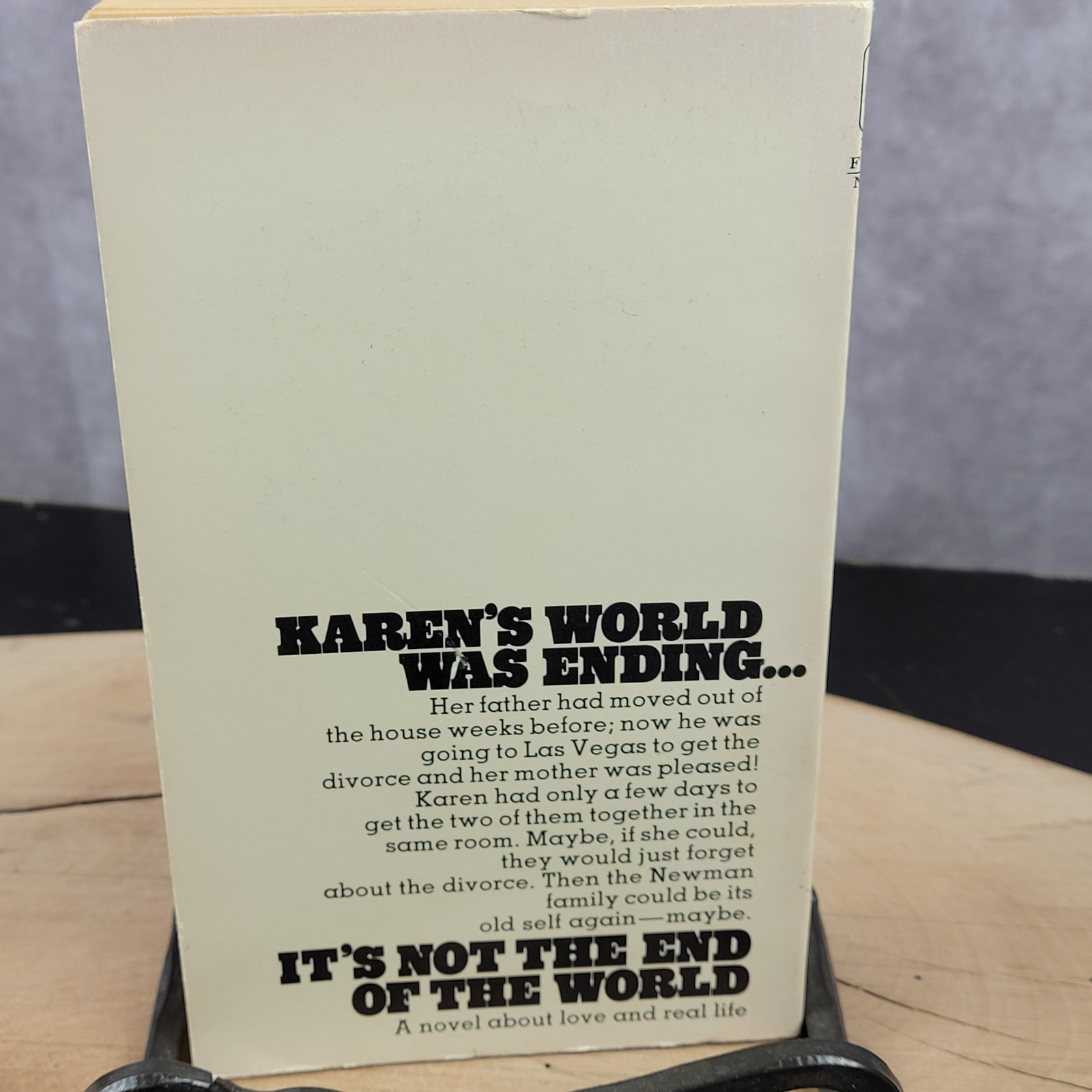 Judy Blume It’s Not The End Of The World PB Book Pathfinder Novel Vtg 1973 BCE