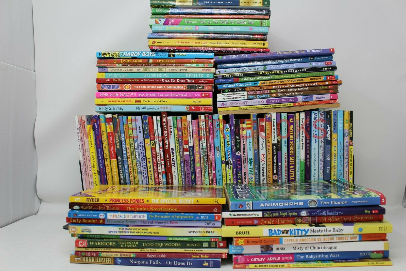Bulk/Huge Lot of 100 of Children’s Kids Chapter Books – Random – Free Shipping!