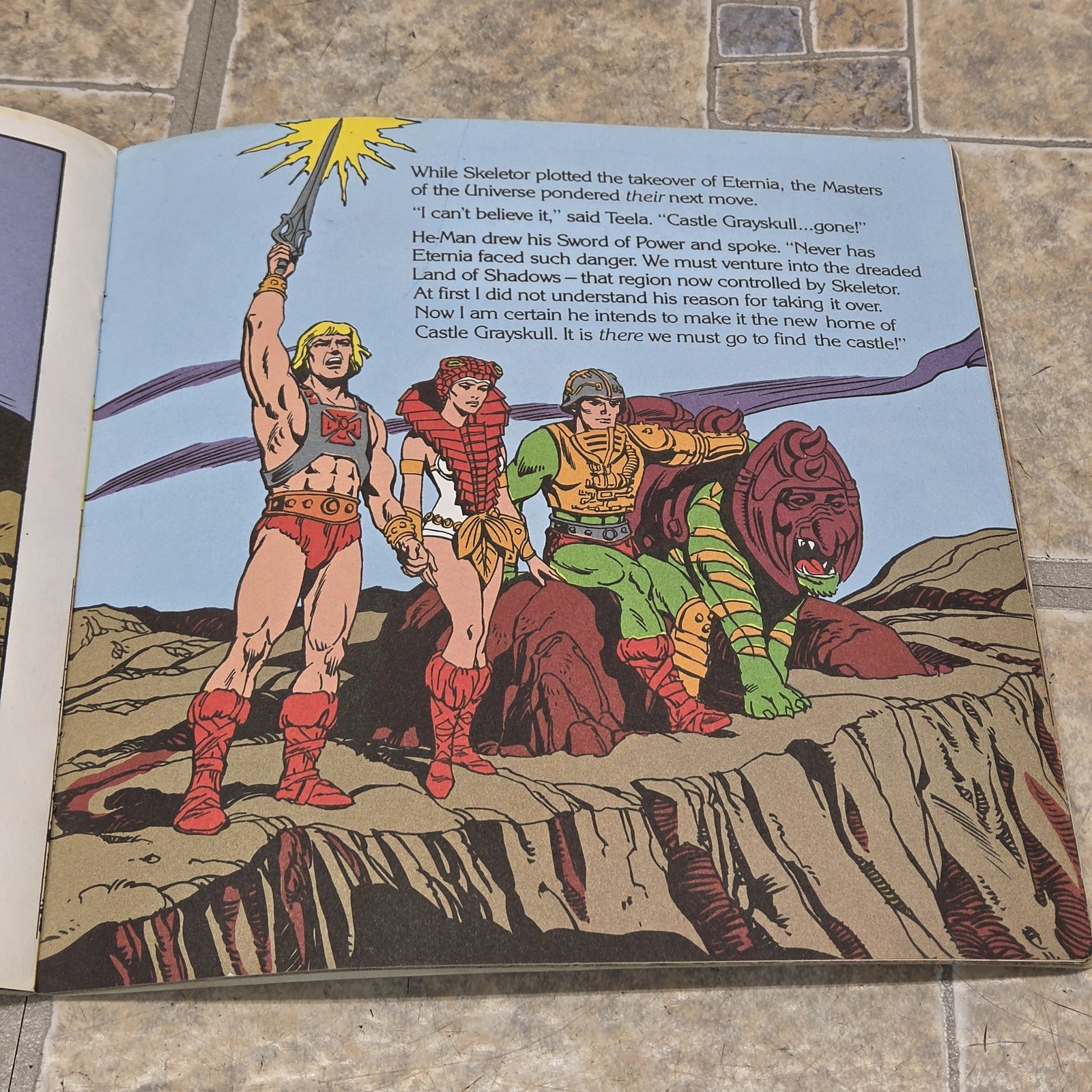 Vintage Masters of the Universe The Thief of Castle Grayskull Golden Book 1983