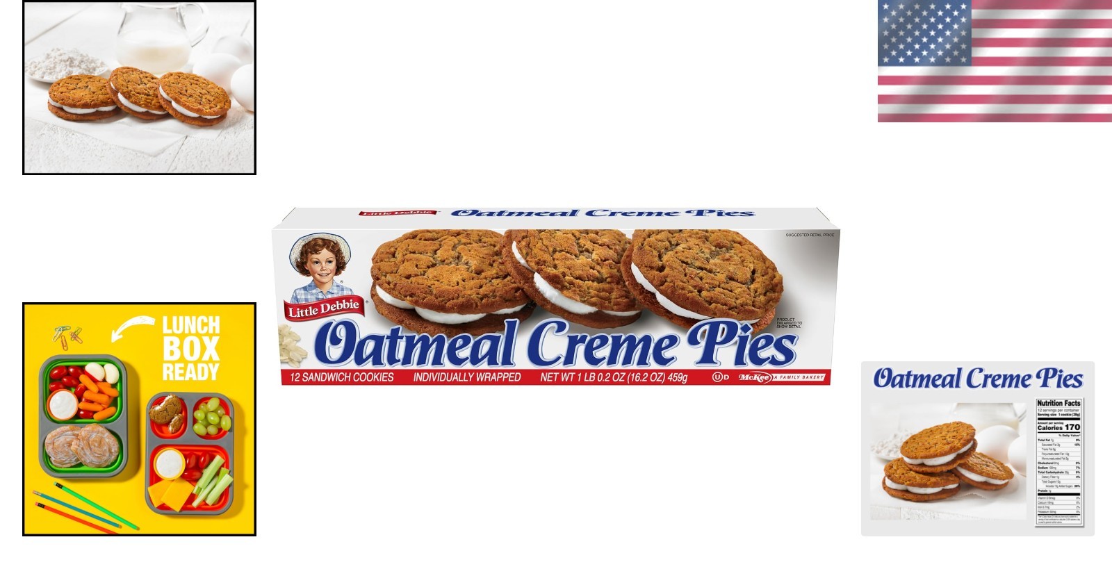 Irresistible Oatmeal Crème Pies – 12 Individually Wrapped Treats, 16.2 OZ