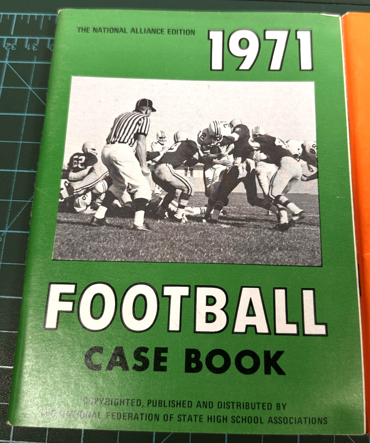 Vintage 1971 Football Rules & Case Books National Alliance NFHS High School