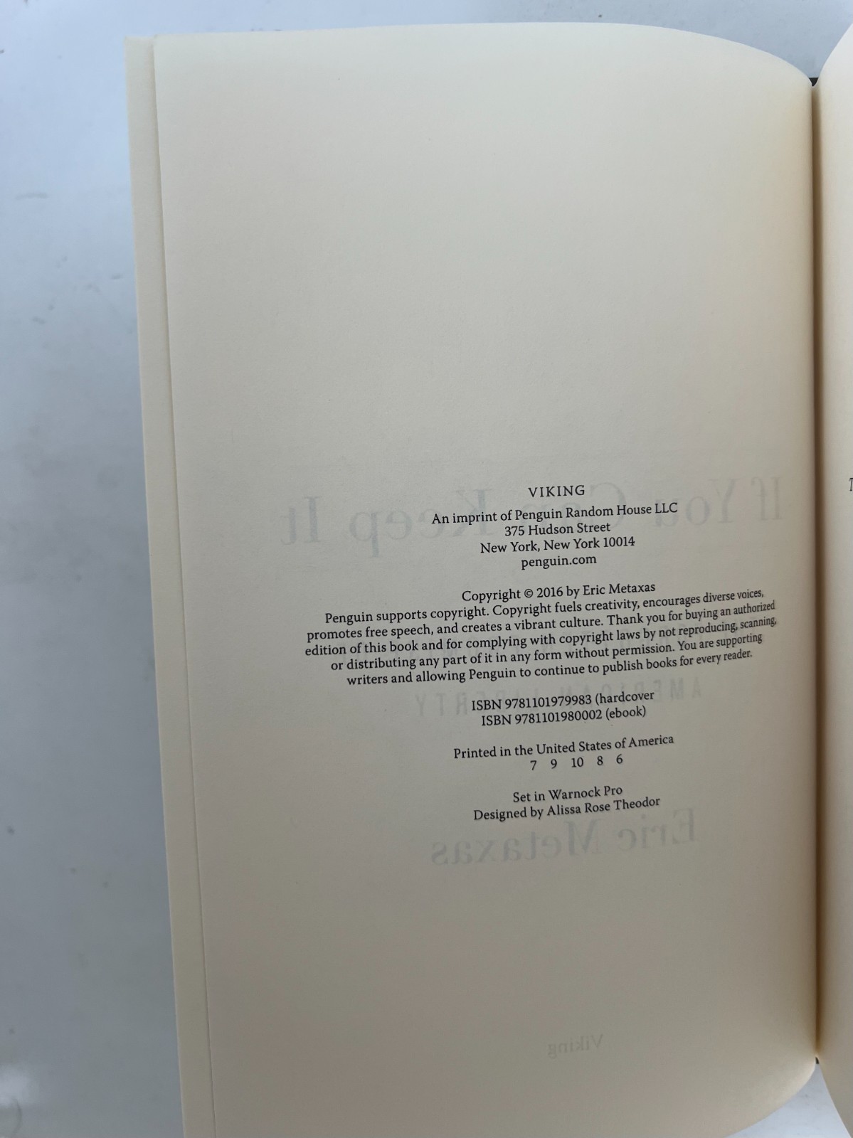 Eric Metaxas Lot (4 Books / Bonhoeffer, Wilberforce, Martin Luther)— 3 Signed