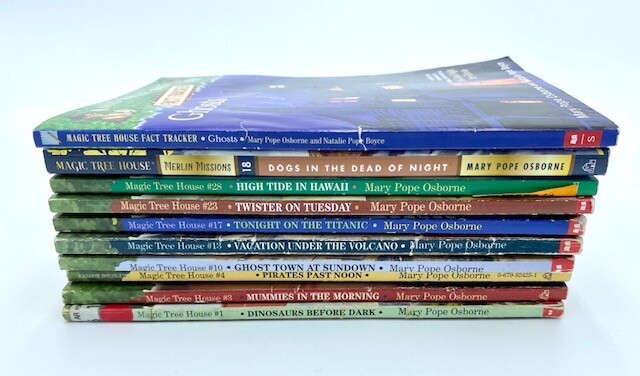 10 Magic Tree House lot of paperback books Mary Pope Osborne Kids chapter- GOOD