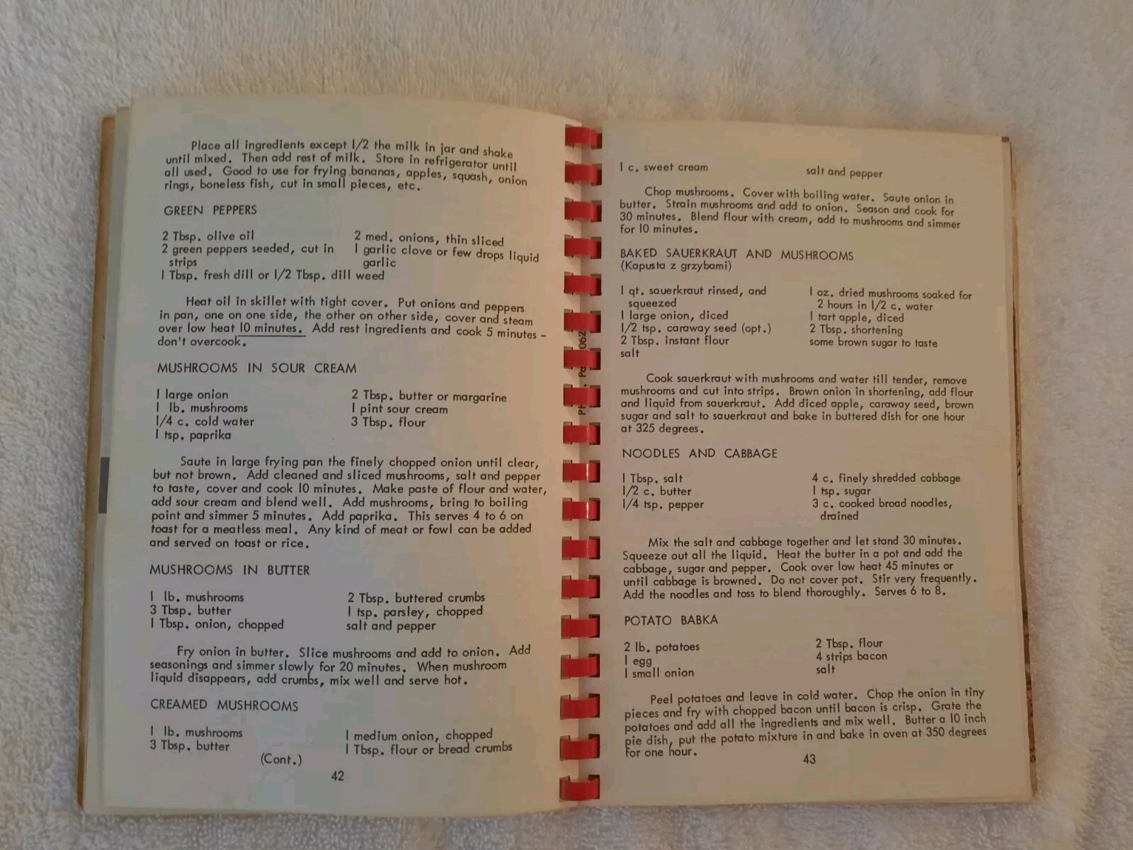 Cook Book Compiled By Council 106 Polish National Alliance 1968-1976 Spiral Bind