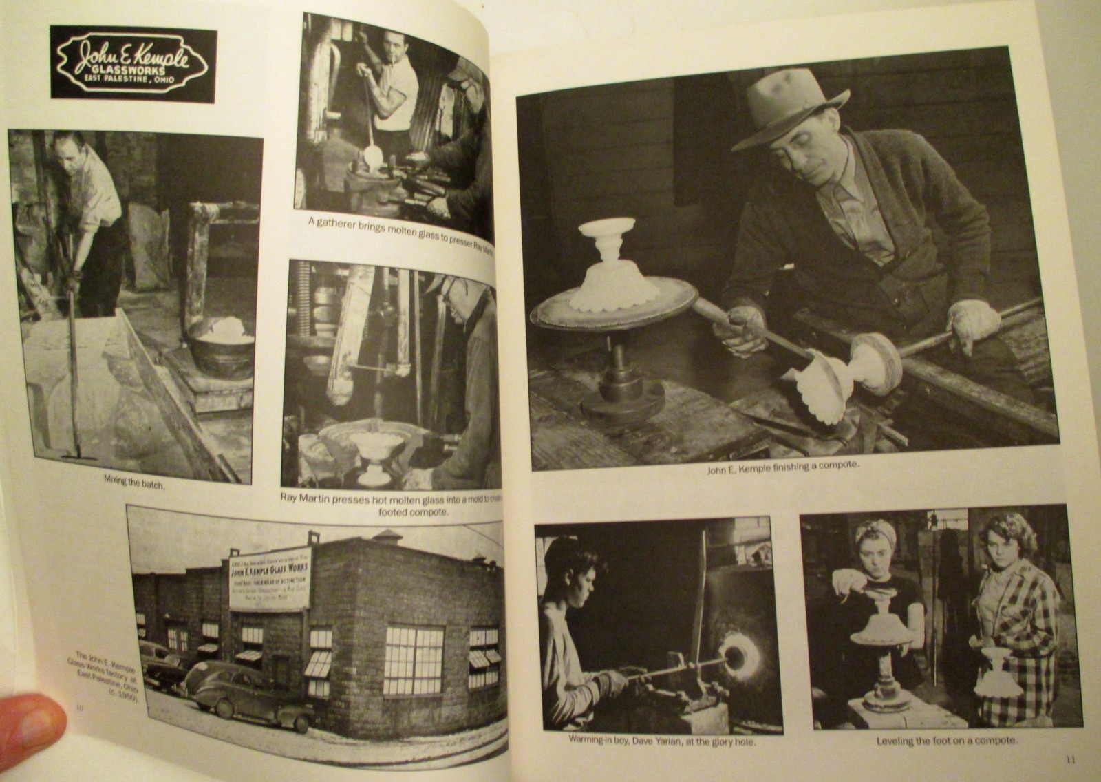 Kemple Glass 1945 to 1970 Paper Back Book, Color and Black and White 160 pages