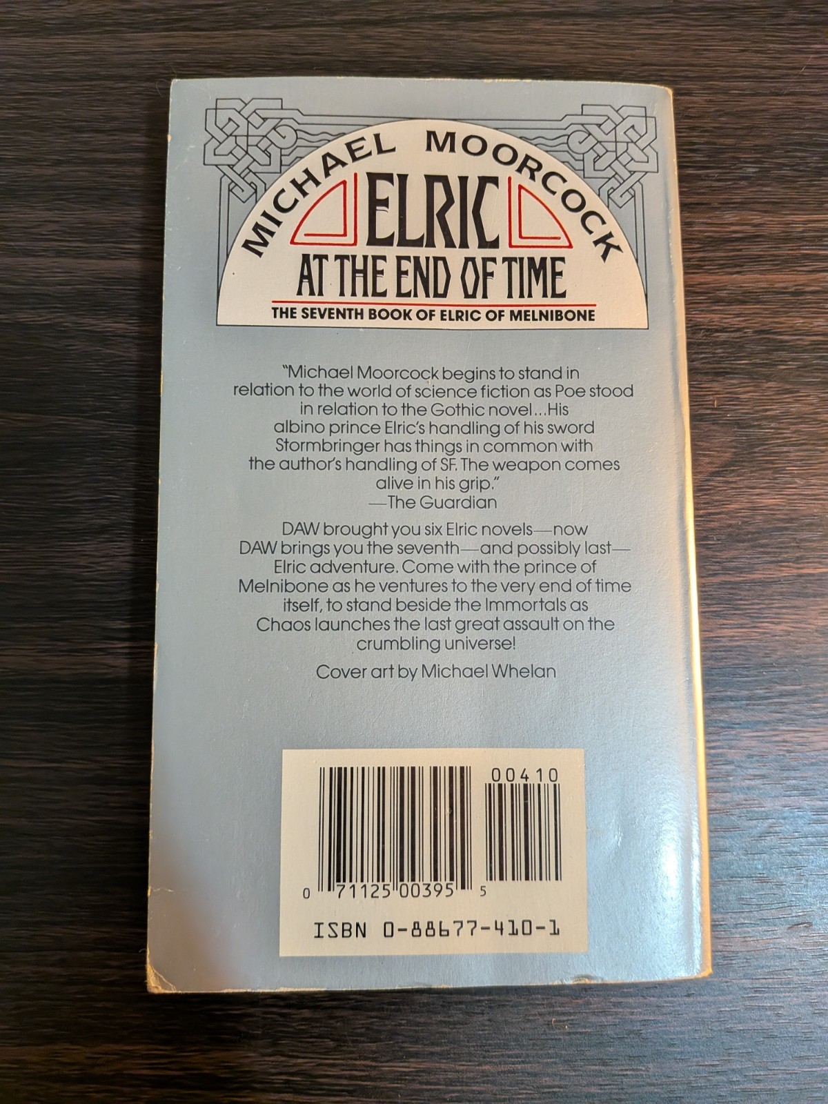 Elric At The End Of Time by Michael Moorcock DAW 1984