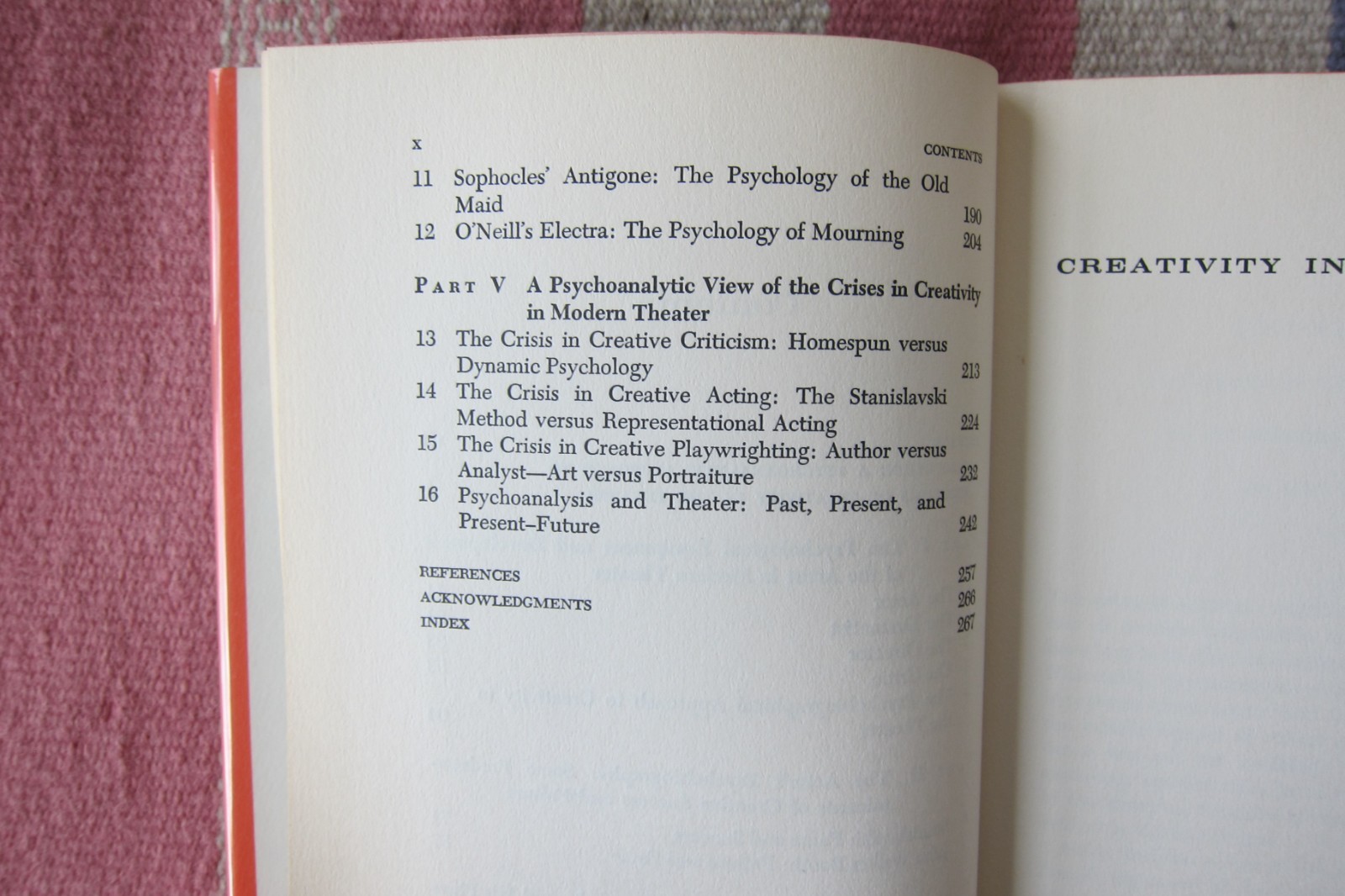 Vintage 1965 Creativity In The Theater A Psychoanalytic Study Philip Weissman HC