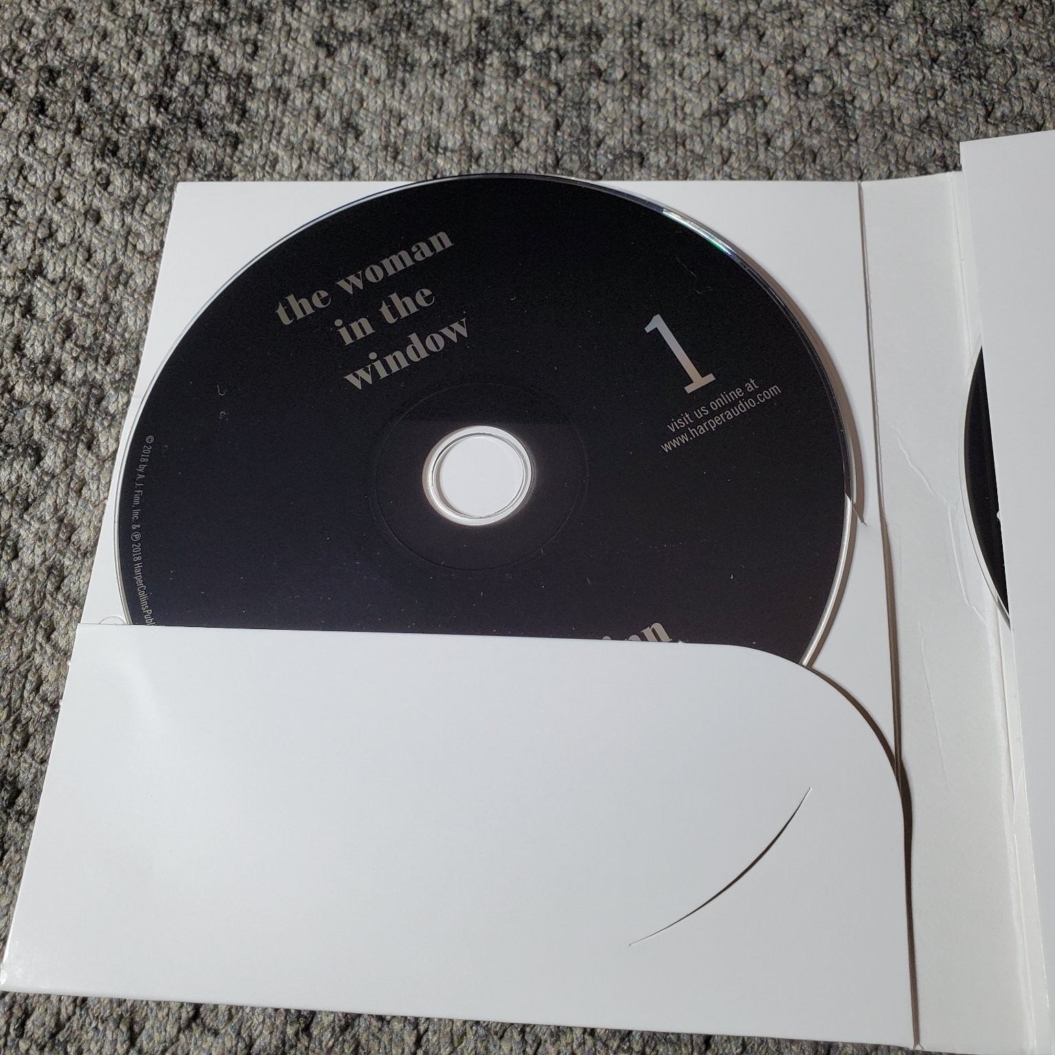 The Woman in the Window A. J. Finn 2018 Unabridged Audiobook CD HarperAudio