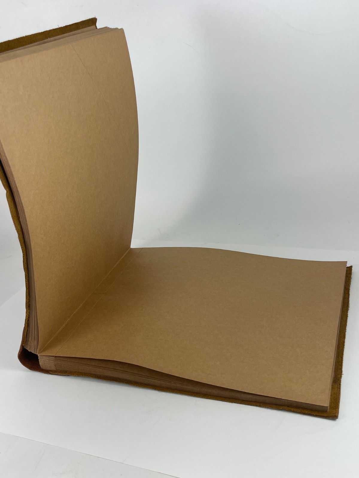 Leather sketchbook rugged *15 x 12 inches* large format heavy paper unmarked
