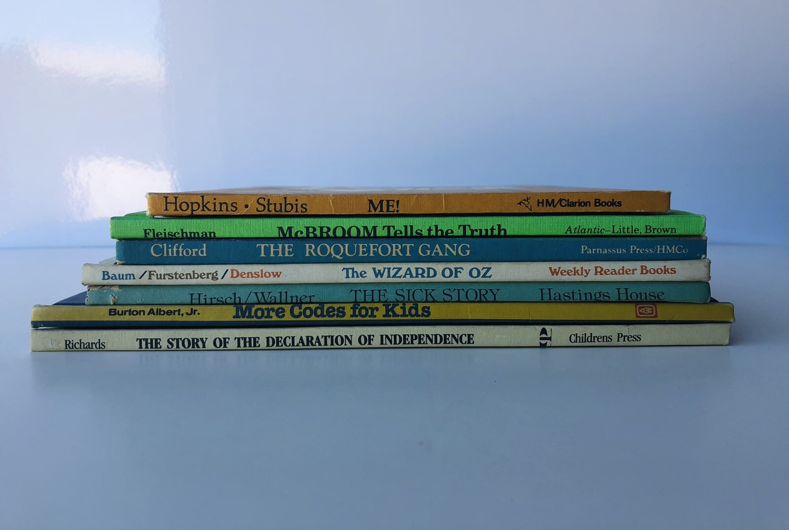 Mixed Lot of 7 Vintage Weekly Reader Books With The Wizard Of Oz
