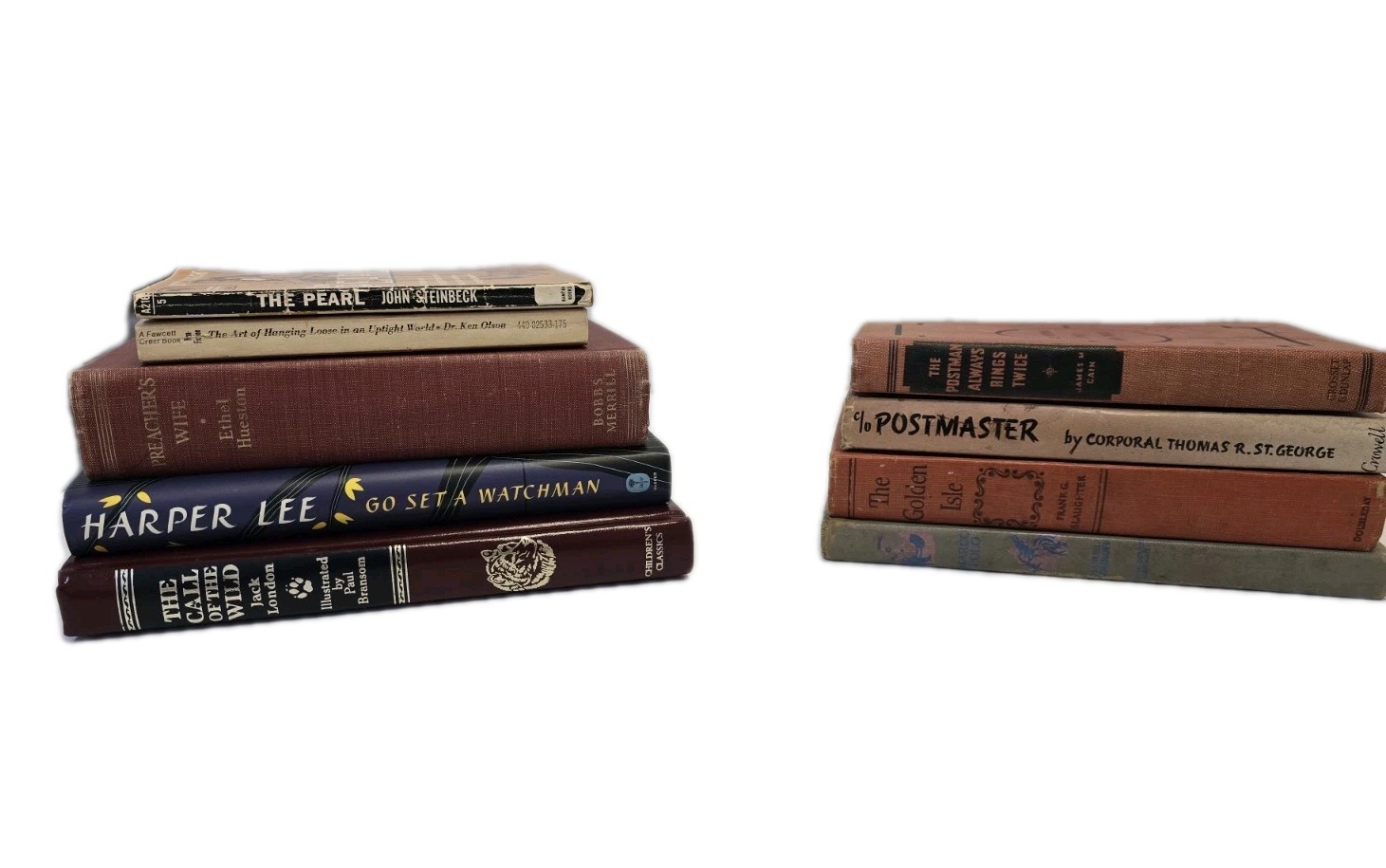 9 CLASSIC TITLE BOOKS HARPER LEE J STEINBECK J LONDON F SLAUGHTER