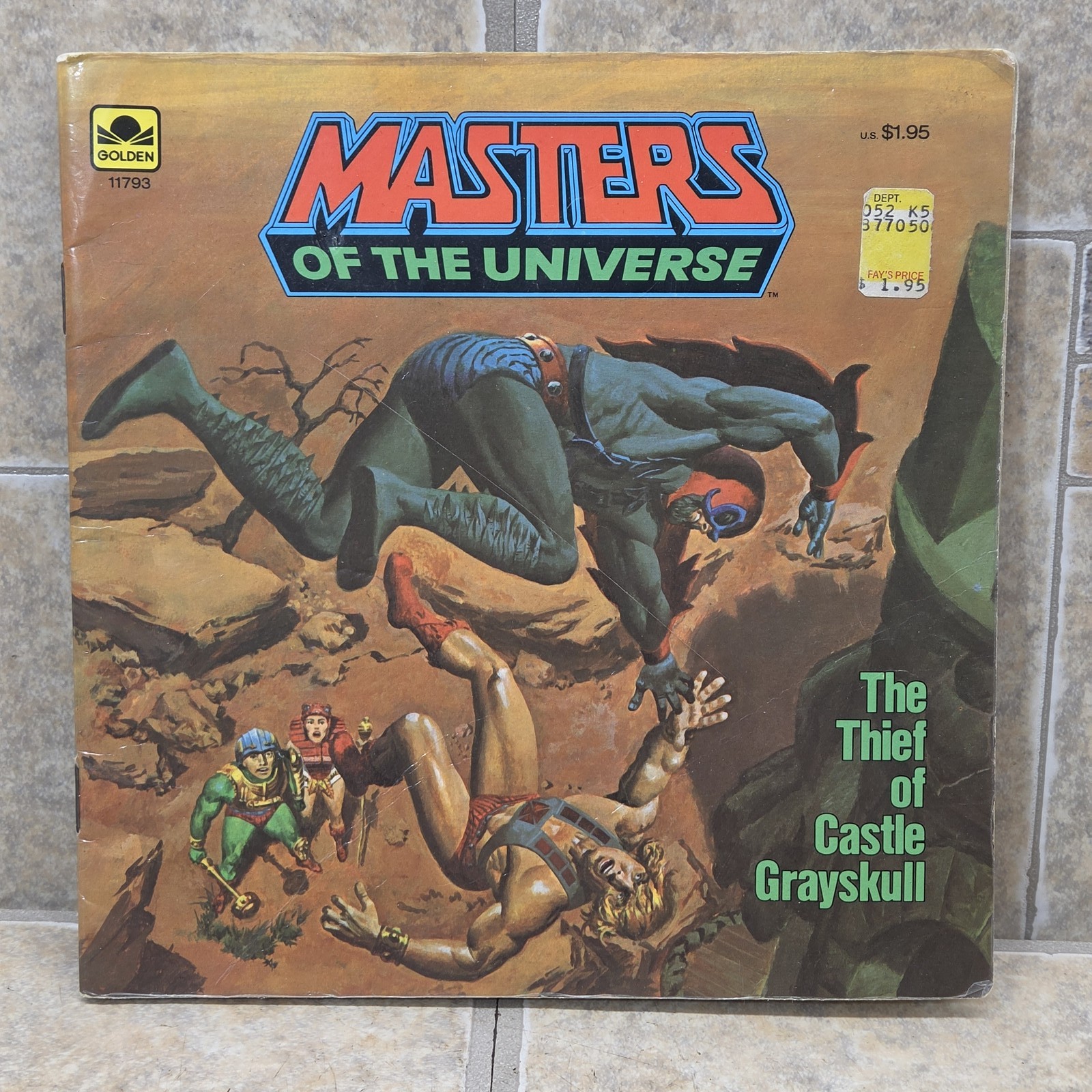 Vintage Masters of the Universe The Thief of Castle Grayskull Golden Book 1983