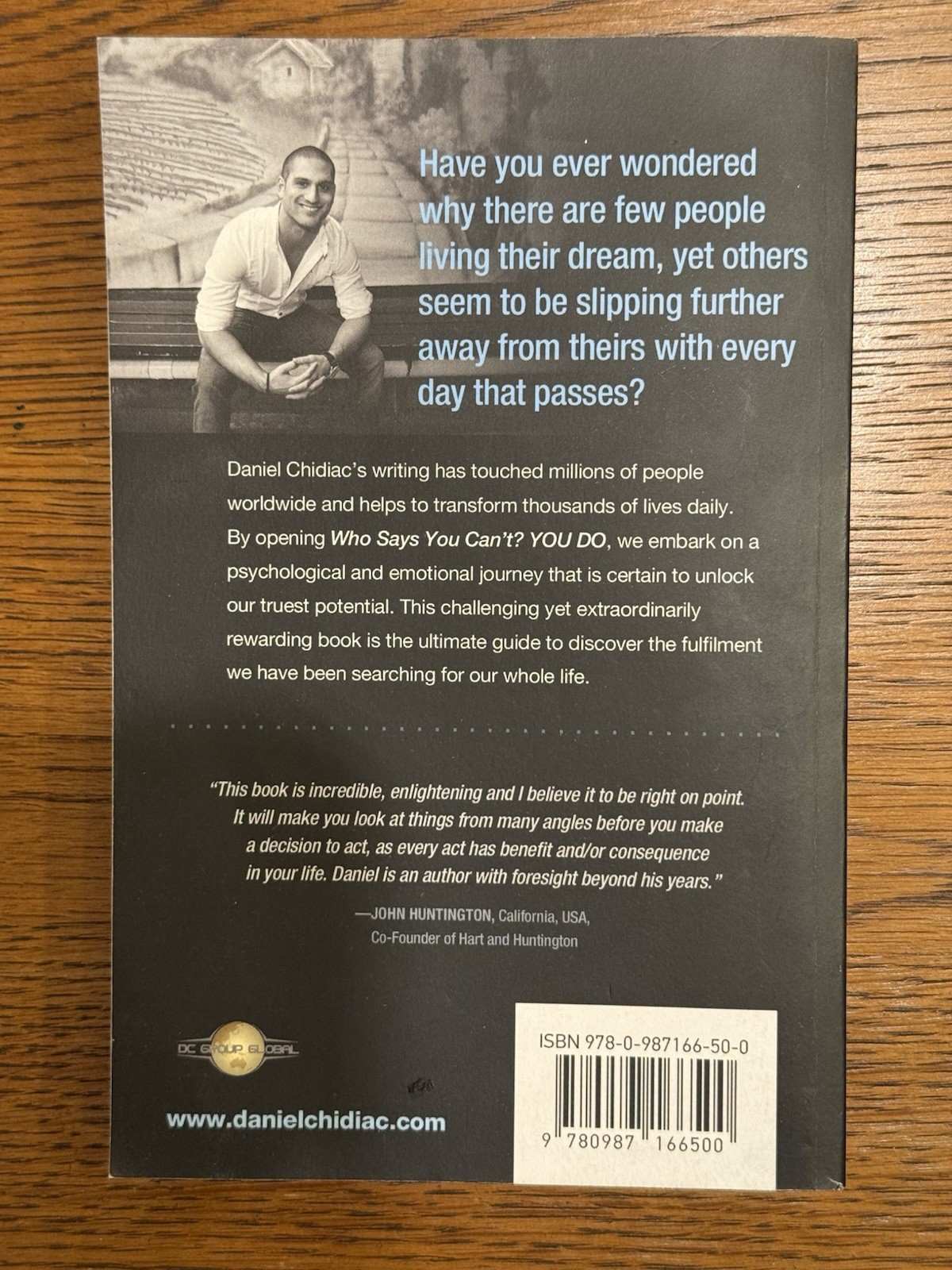Who Says You Can’t? You Do by Daniel Chidiac Paperback Self-Help Personal Growth